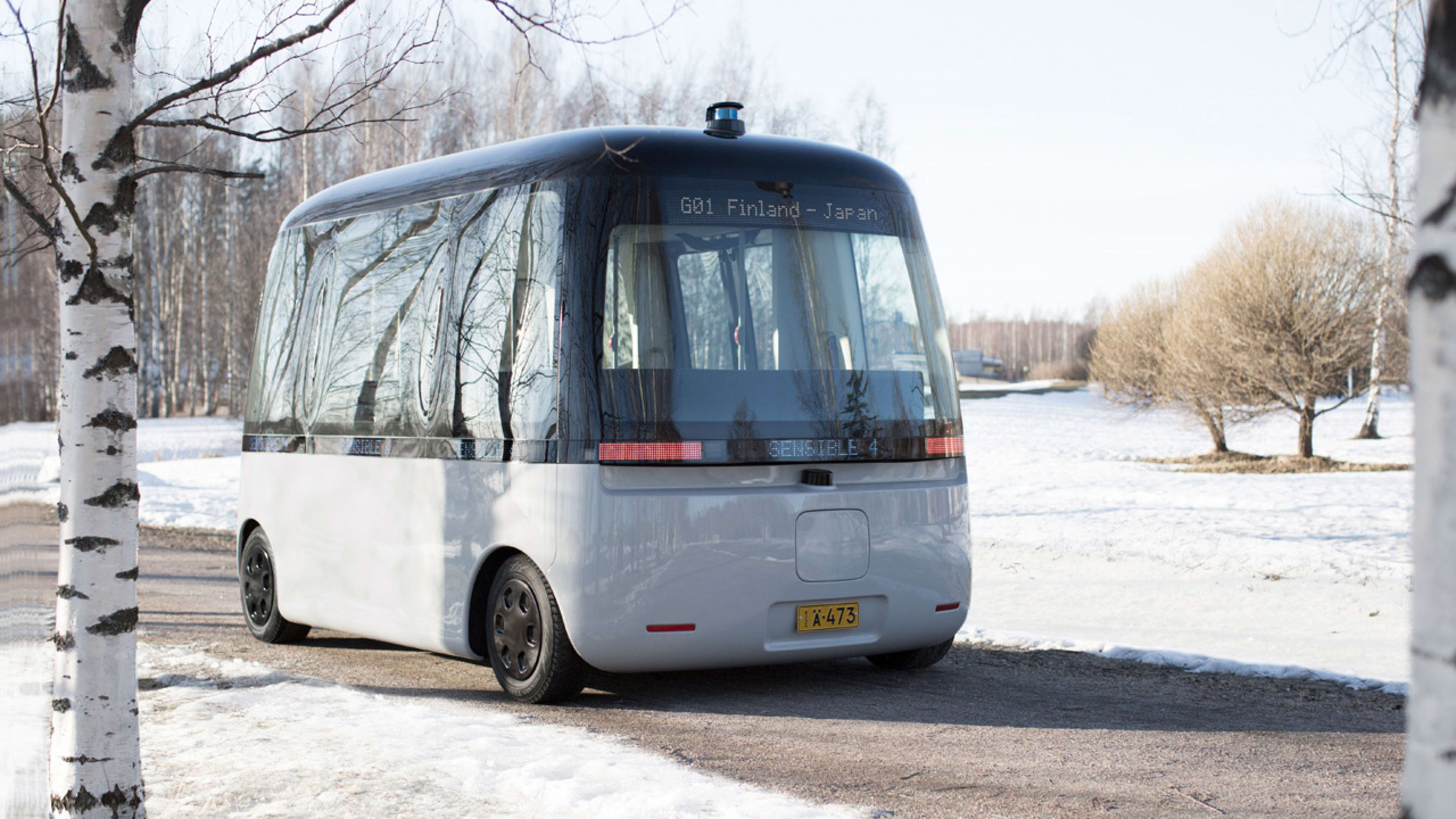 Muji’s adorable autonomous bus hits the road in Finland