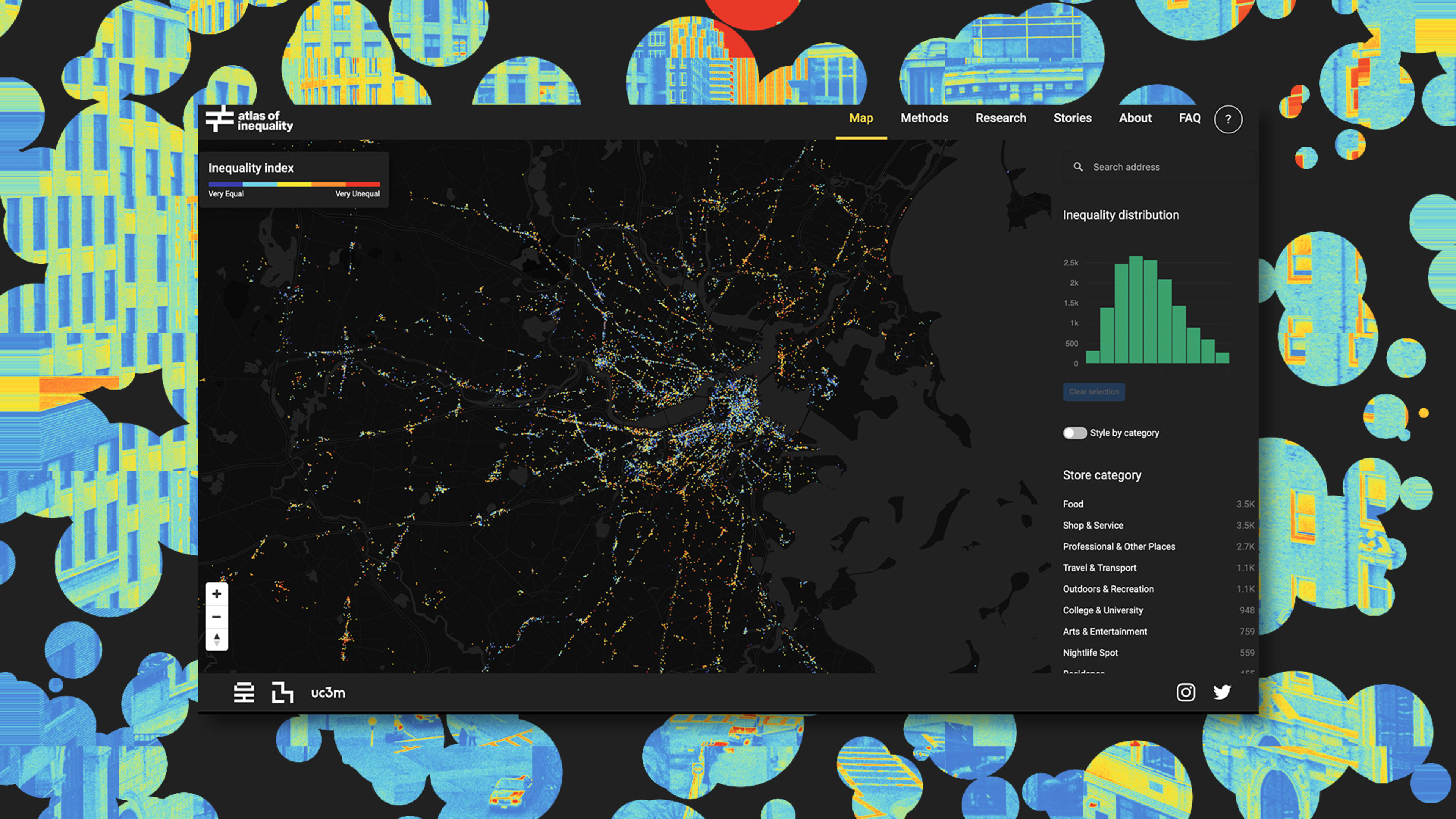 Visualizing where rich and poor people really cross paths–or don’t