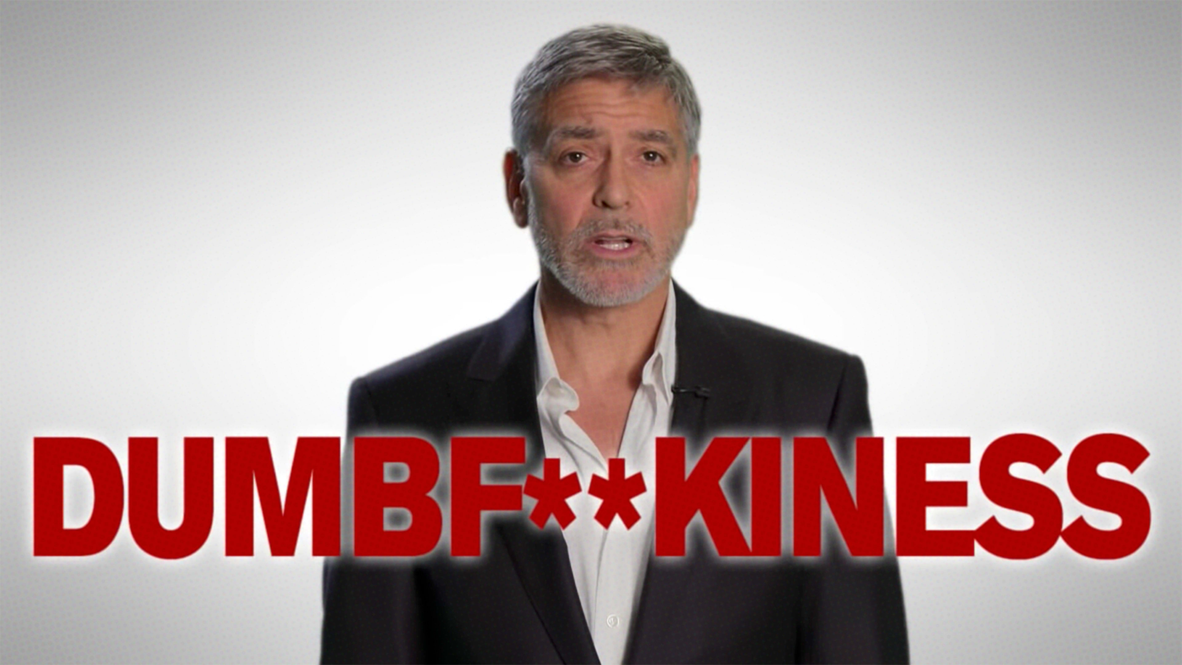 George Clooney releases PSA against climate change “dumbf**kery”