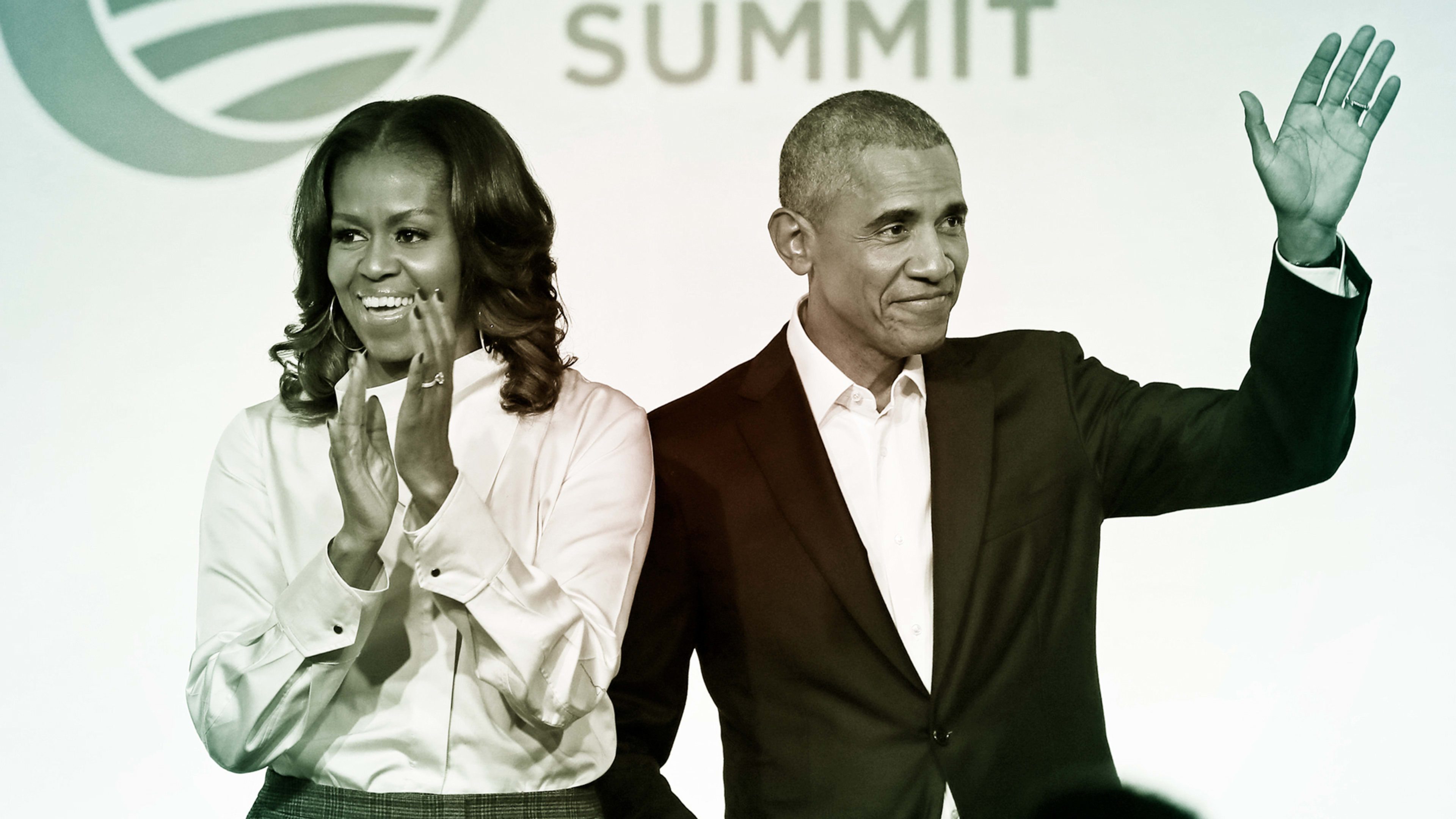 Barack and Michelle Obama’s podcast company signs exclusive deal with Spotify