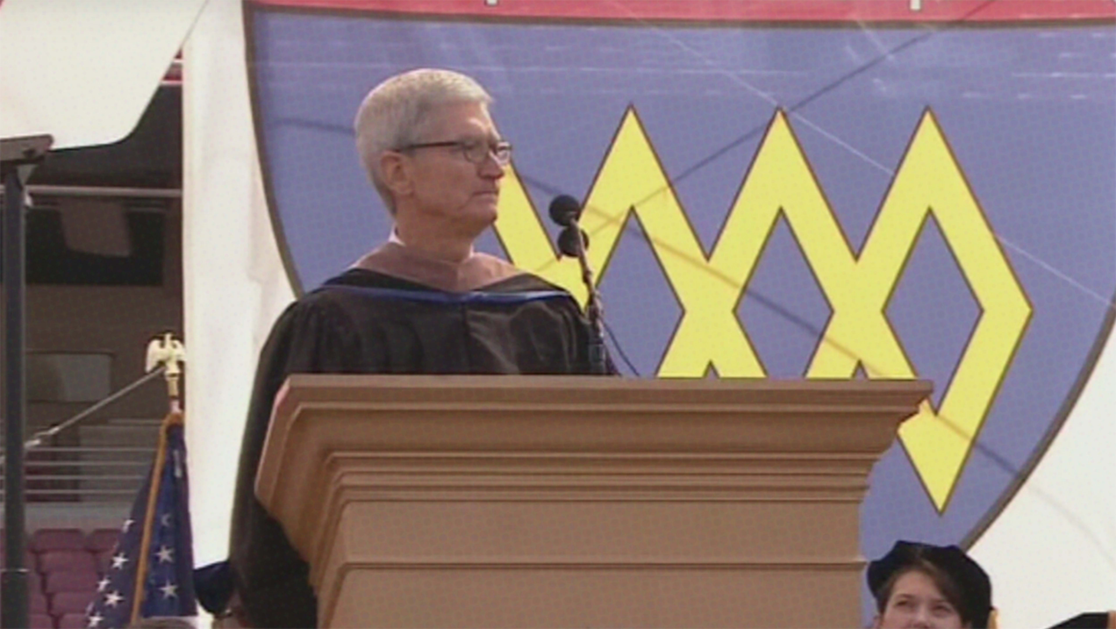 Watch Tim Cook warn Stanford graduates of the “chilling effect of digital surveillance”