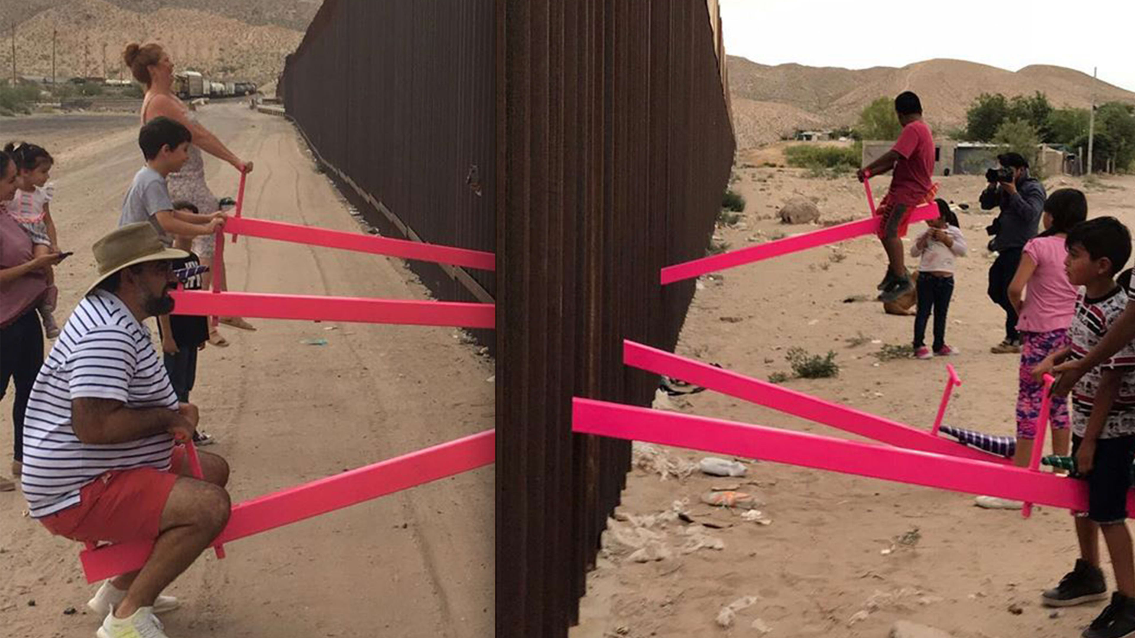 This video of kids playing on seesaws at the border is a reminder of our shared humanity