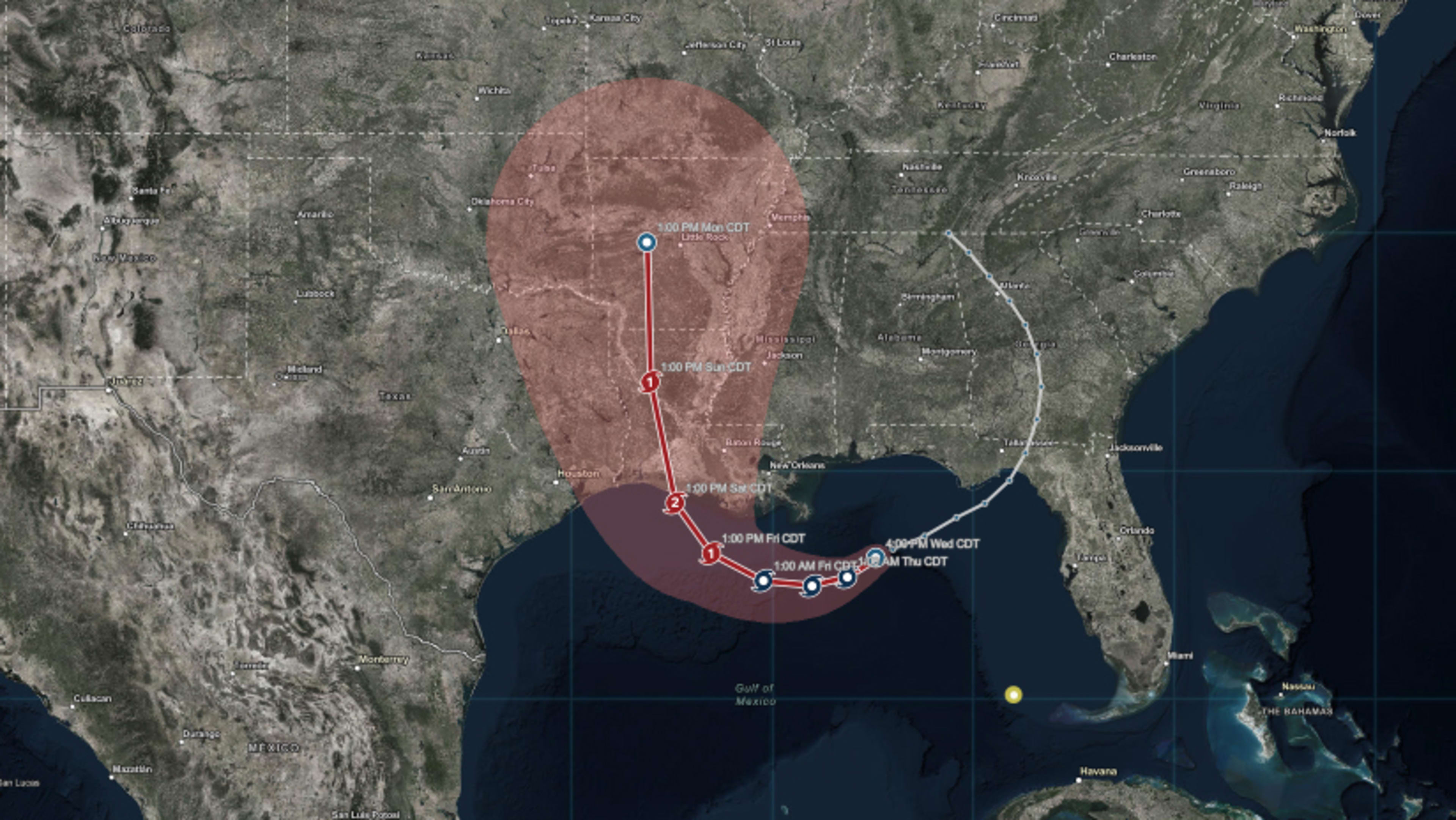 Hurricane Barry live path: 4 ways to track the dangerous Gulf storm in real time