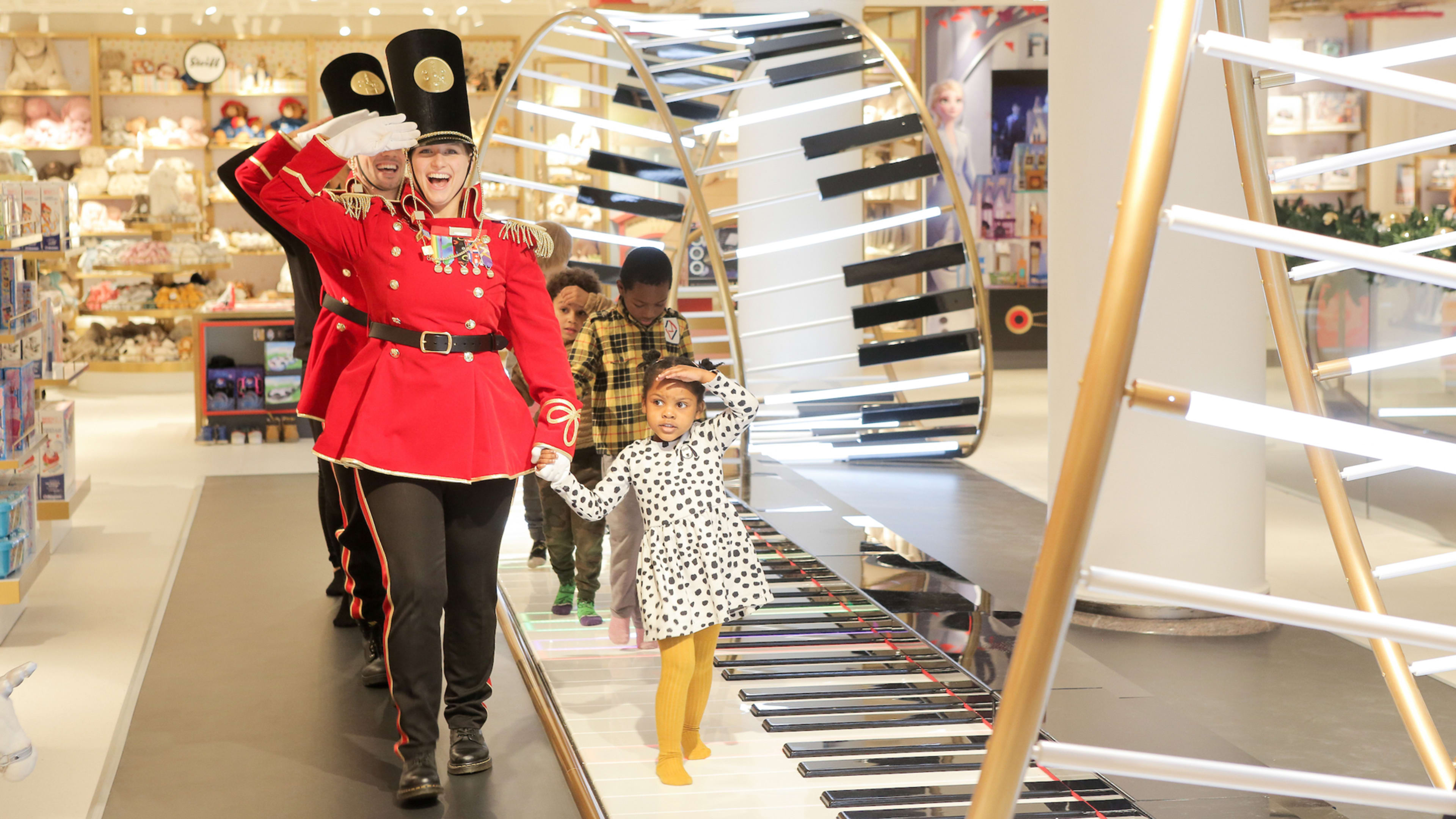 FAO Schwarz is opening two stores in Europe. Yes, you can dance on the pianos