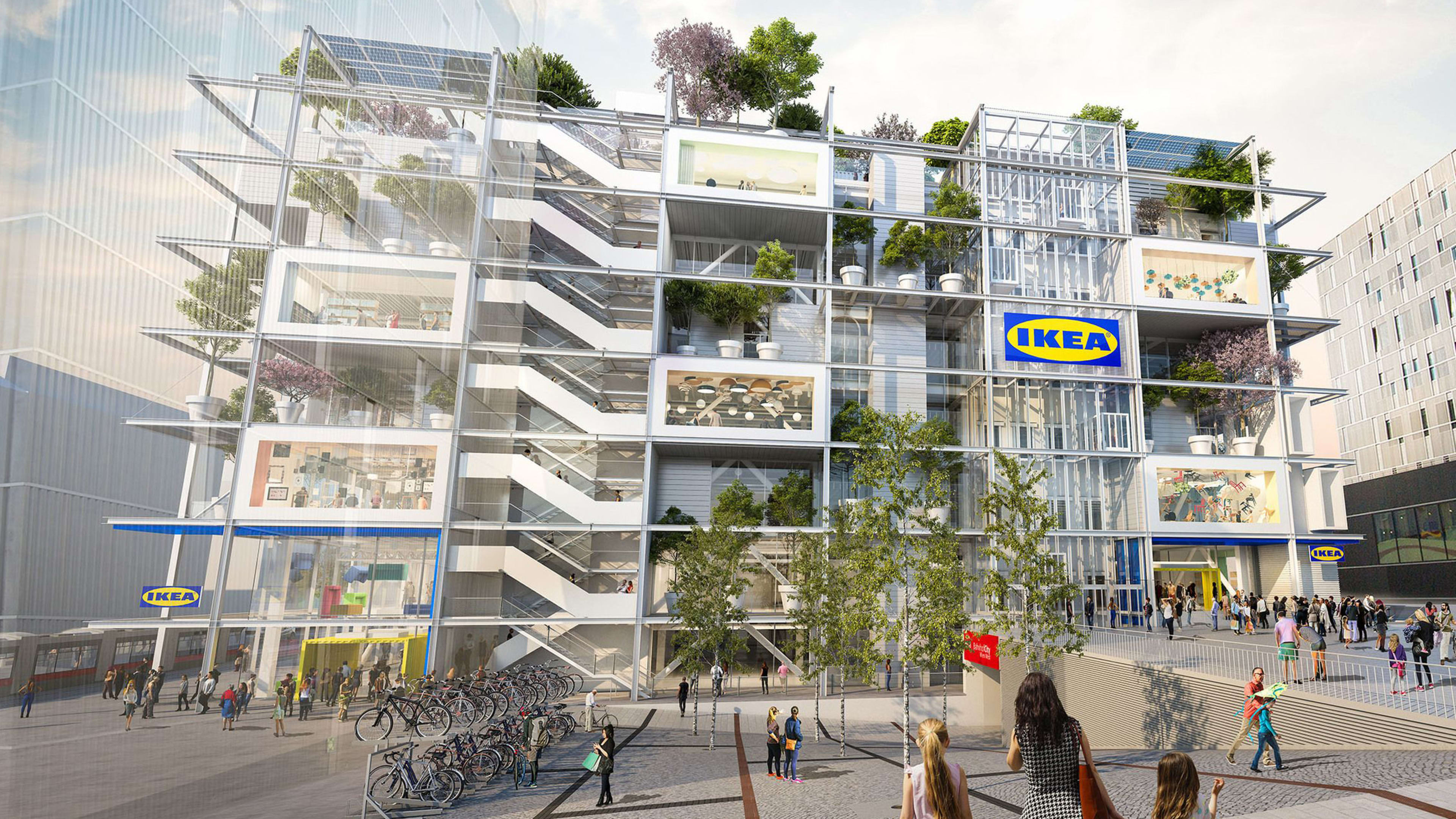 This new Ikea store has zero parking spaces