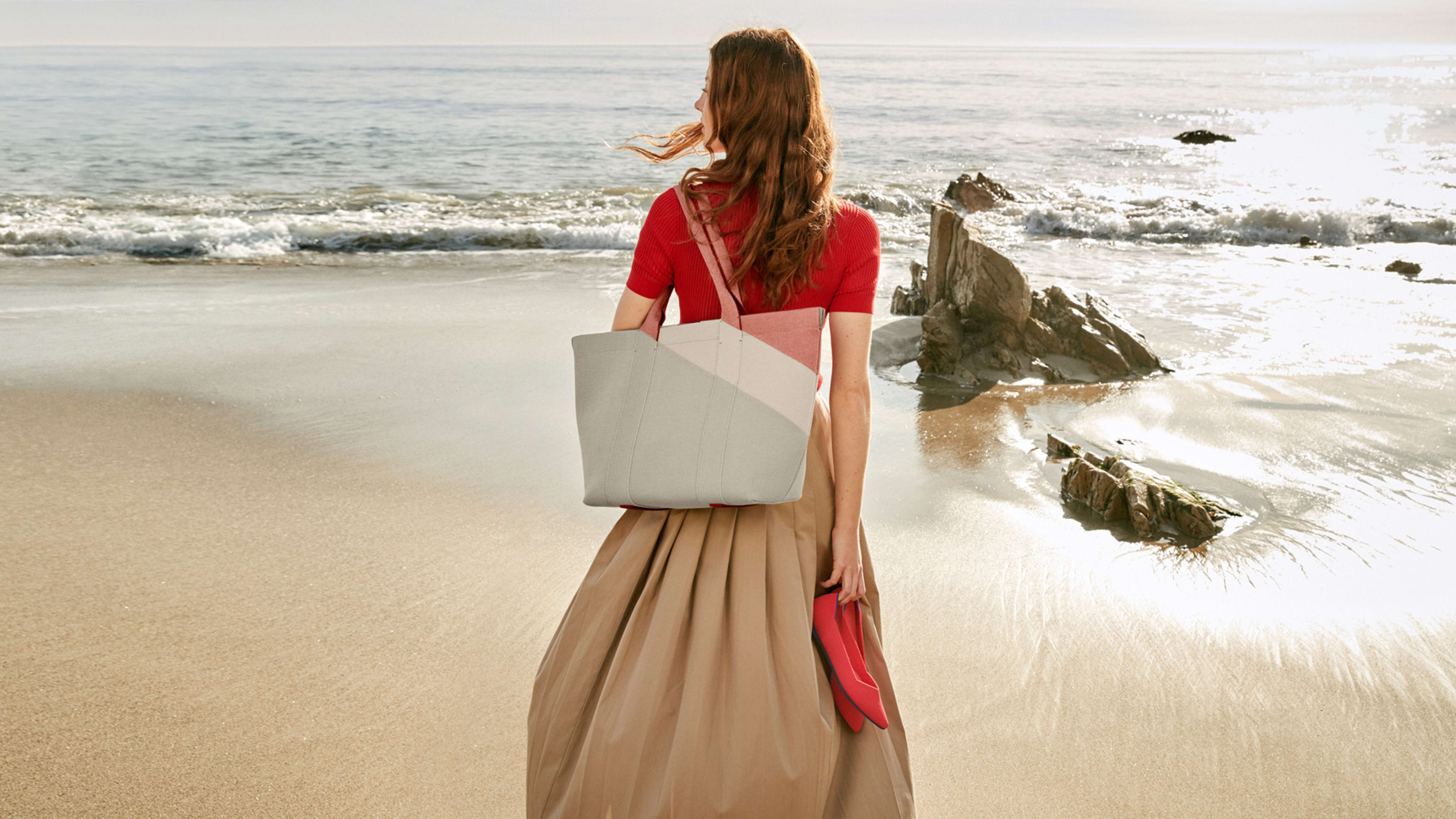 These stylish handbags were made from plastic fished out of the ocean