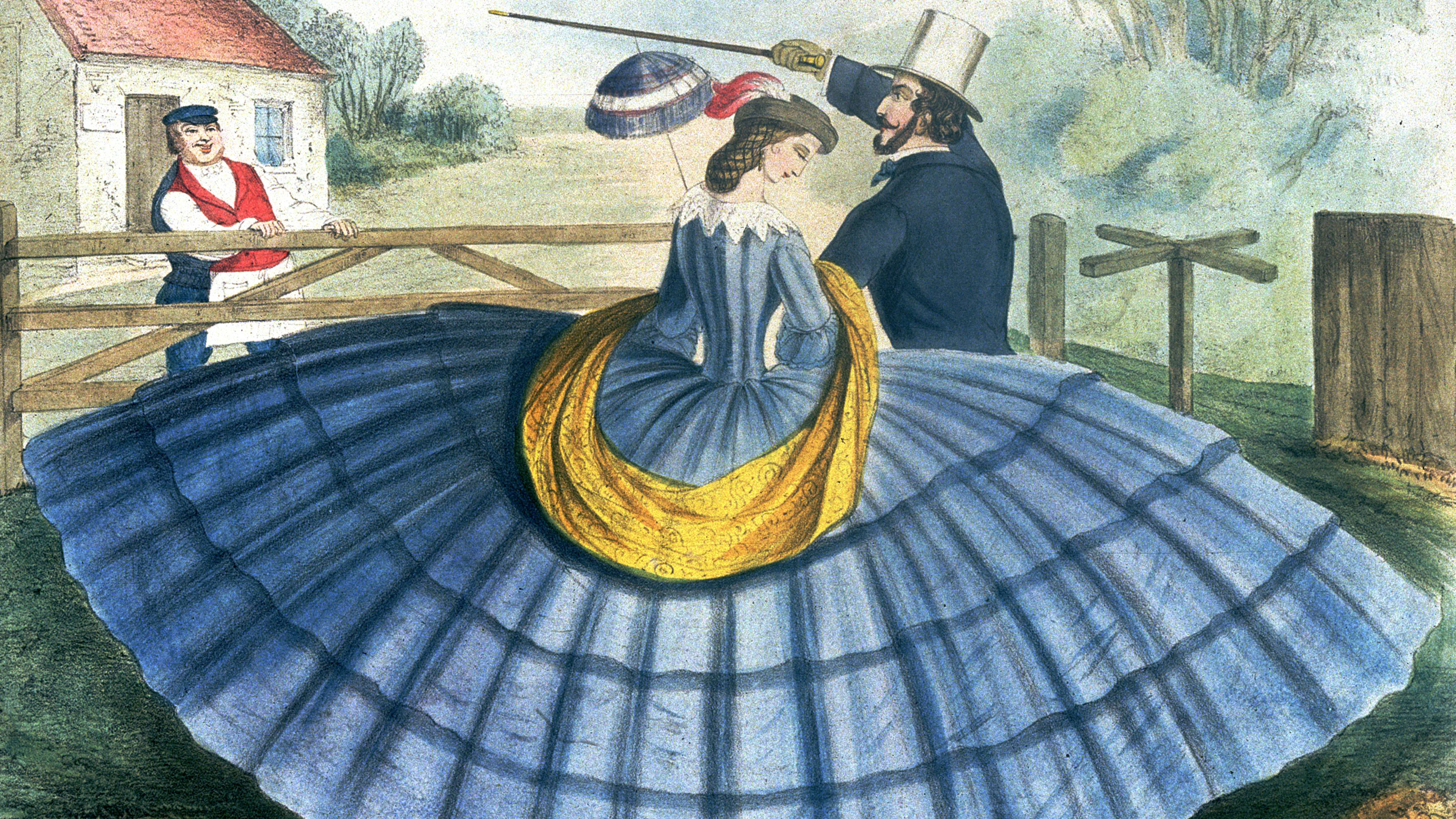 Masks, bells, crinolines: How fashion enabled social distancing through the ages