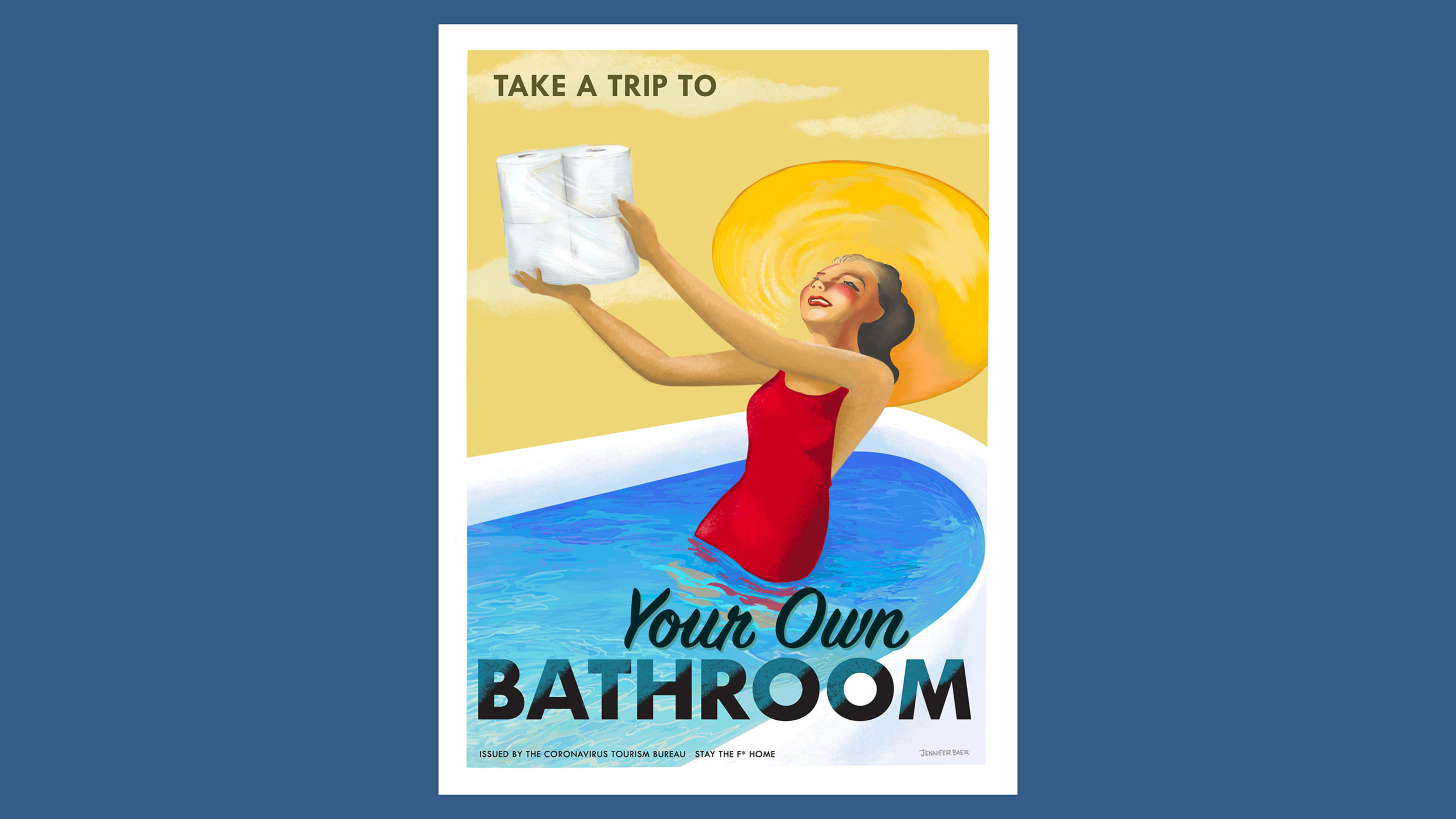 These vintage-inspired travel posters are selling today’s ultimate destination: home