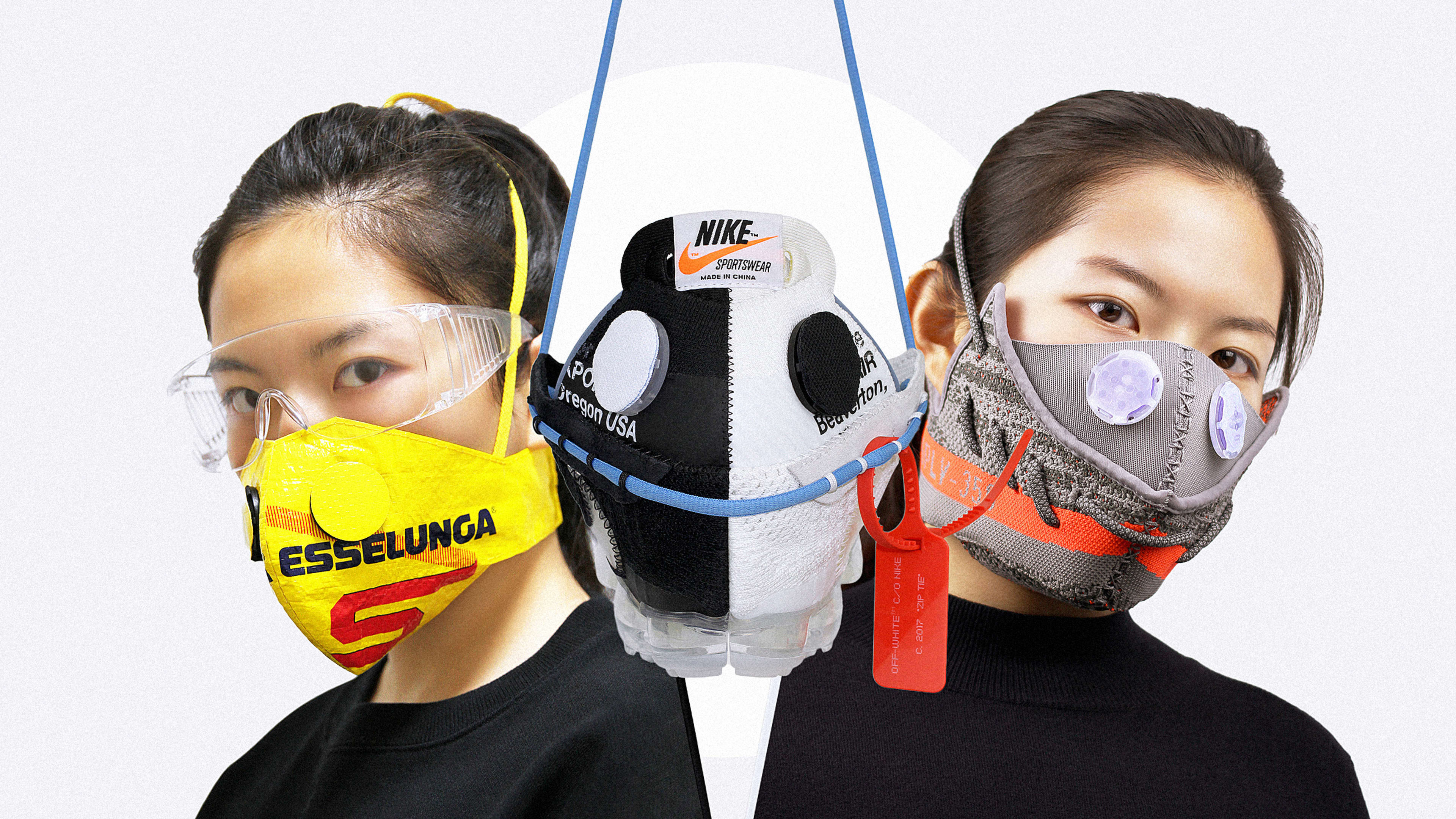 This designer turns Yeezys and Ikea bags into $5,000 masks. Now you can, too