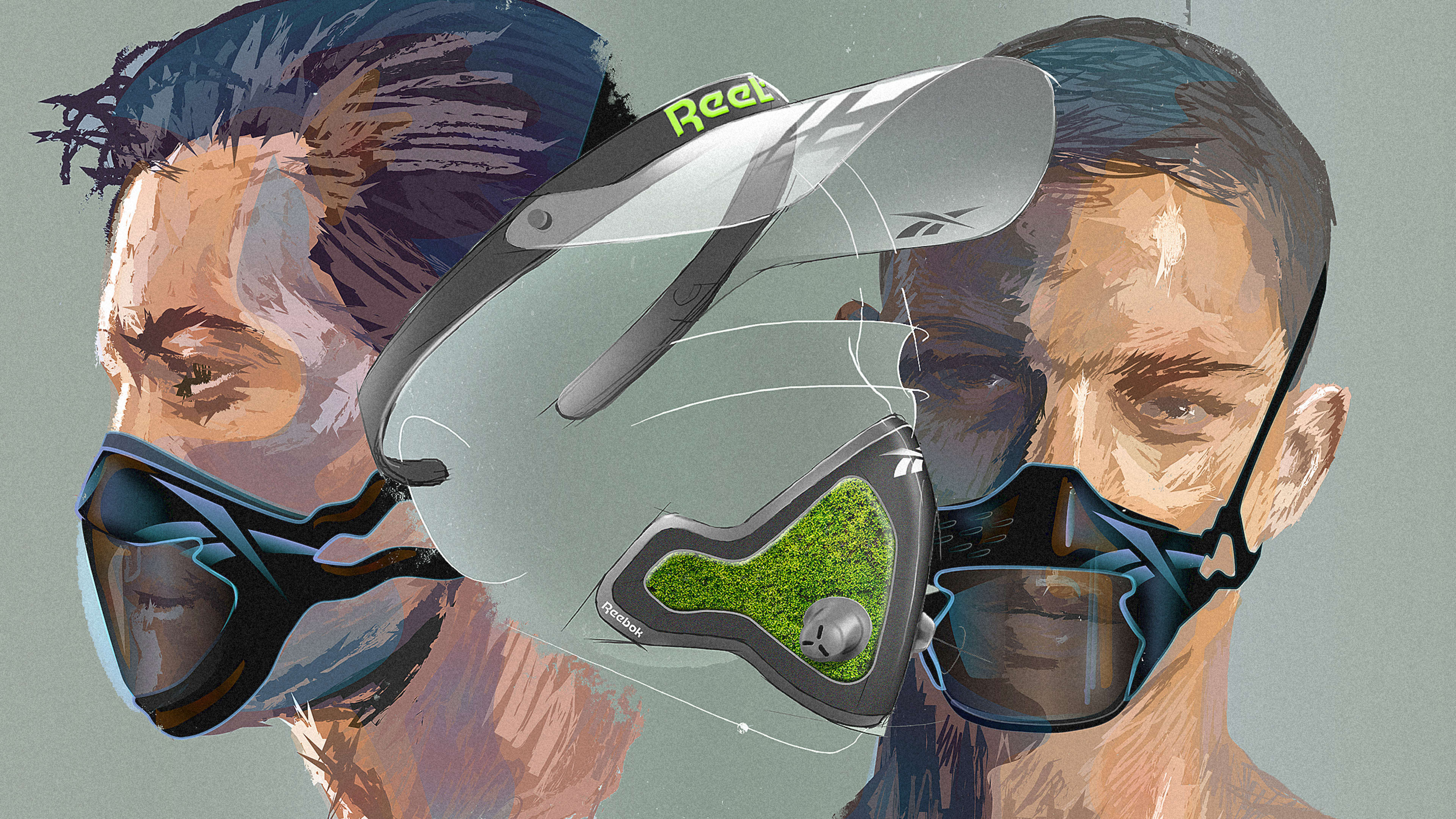 Reebok’s fitness masks point to an even more dystopian future