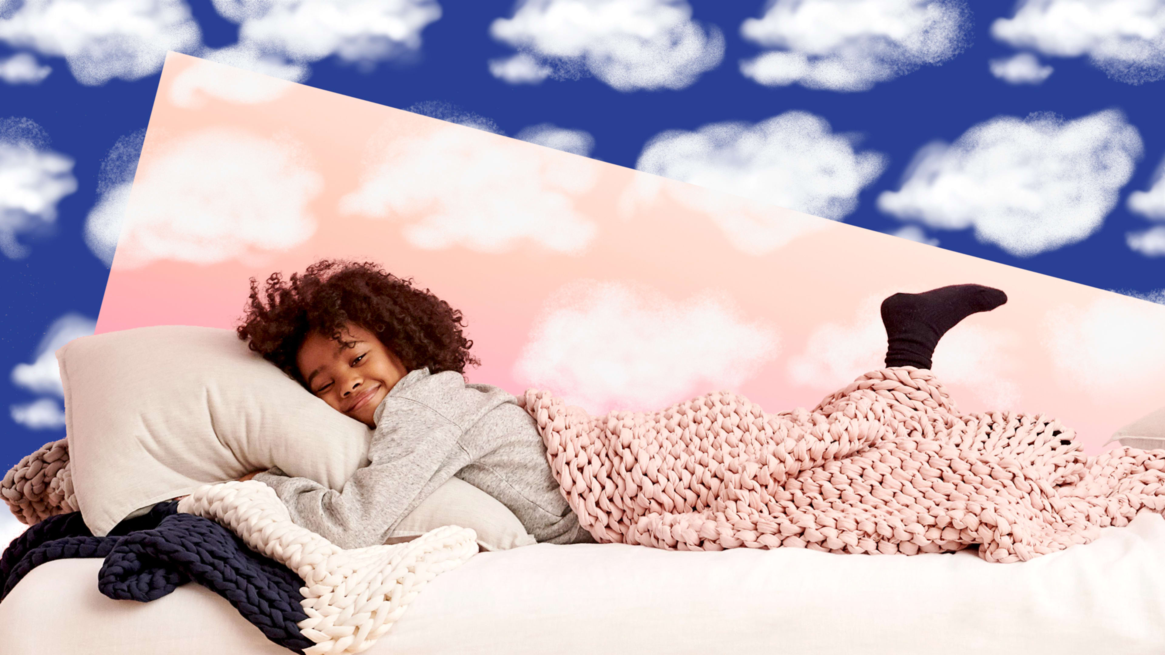 This sustainable weighted blanket is made for anxious and antsy kids