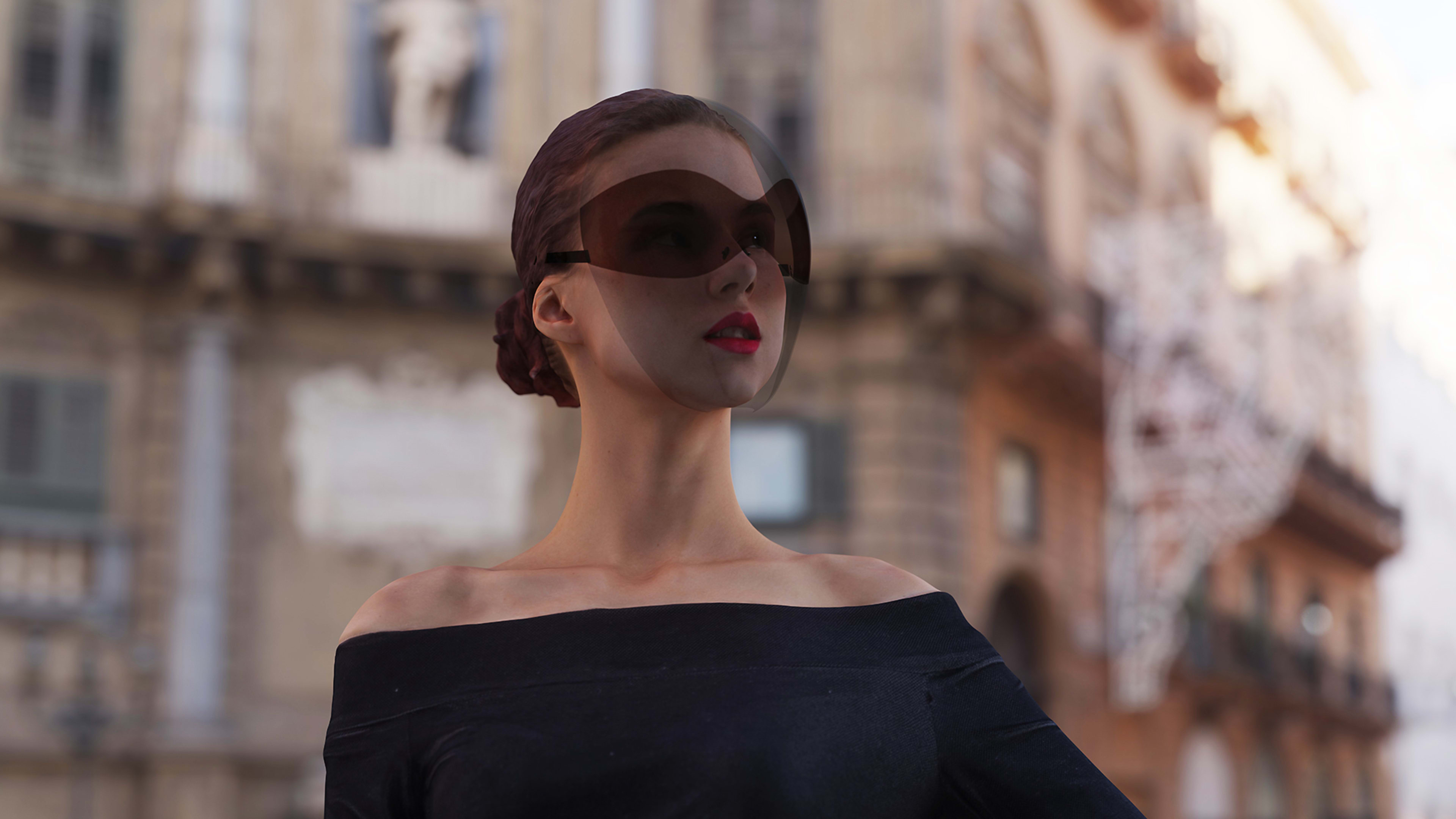 You might actually want to wear these futuristic face shields