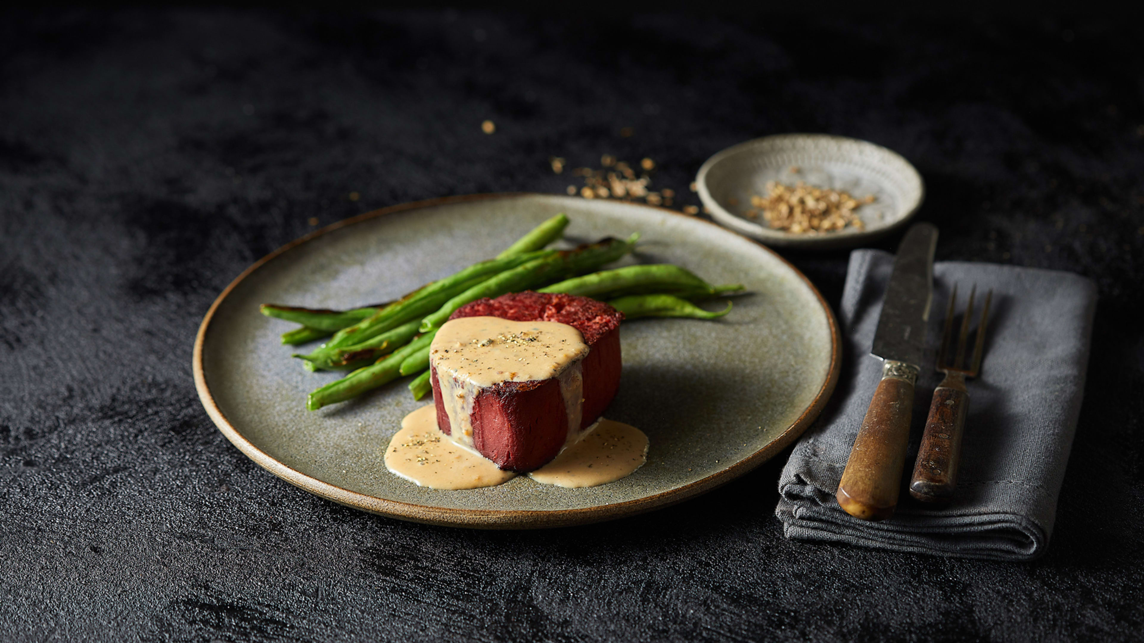 These plant-based steaks come out of a 3D printer