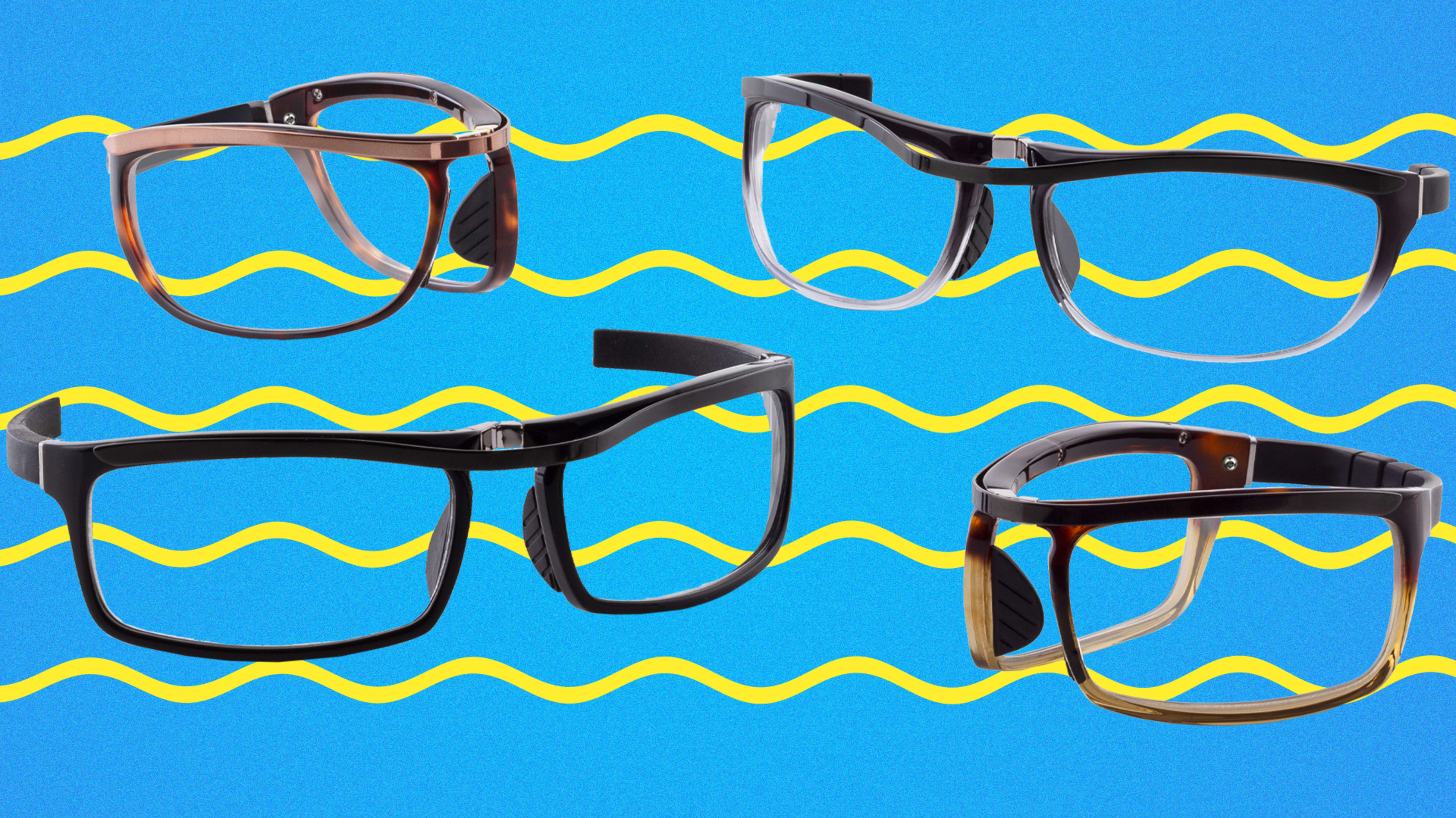 These reading glasses wrap around your wrist so you don’t lose them