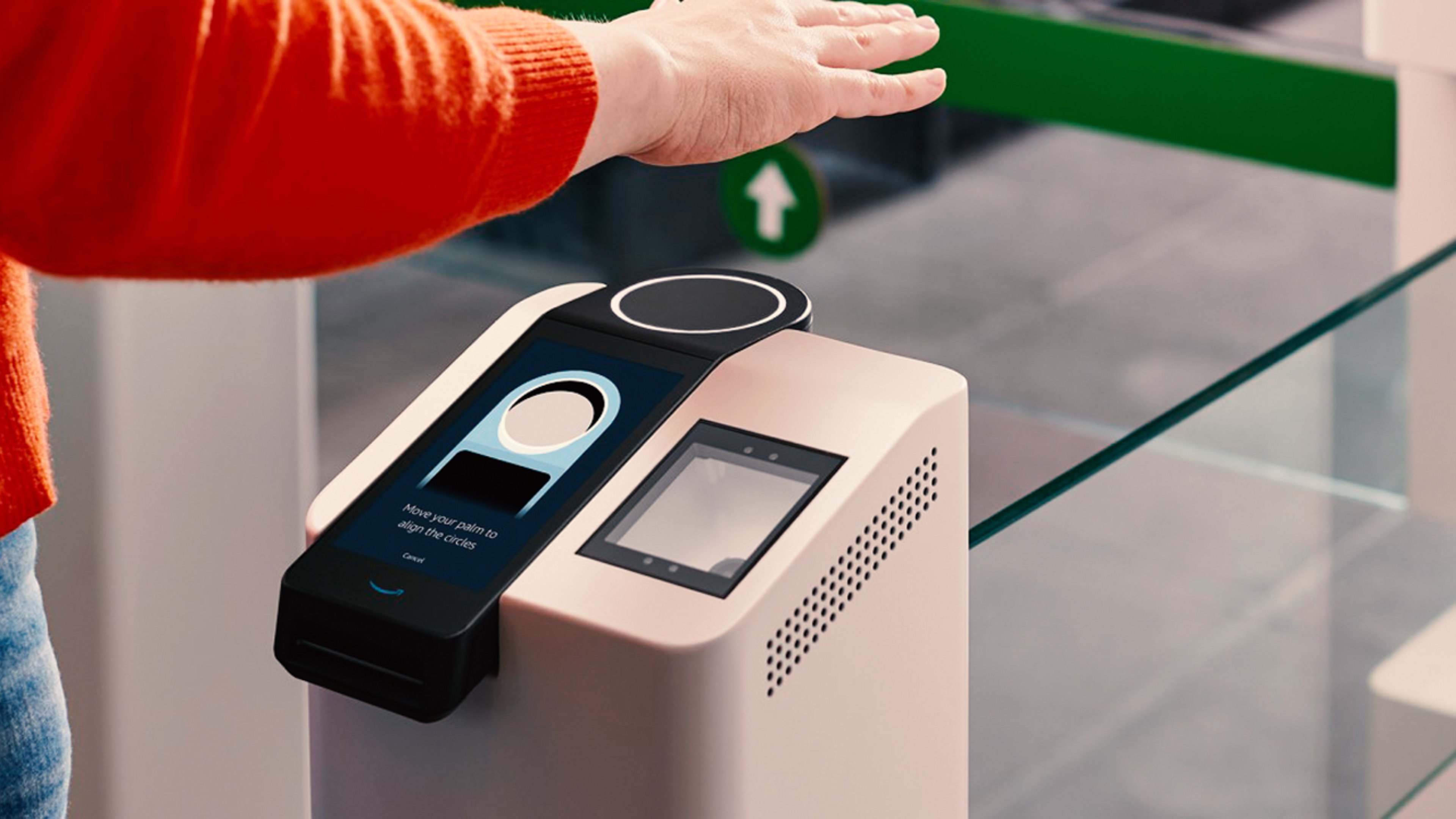 Amazon’s new palm-recognition biometric device lets you pay without touching