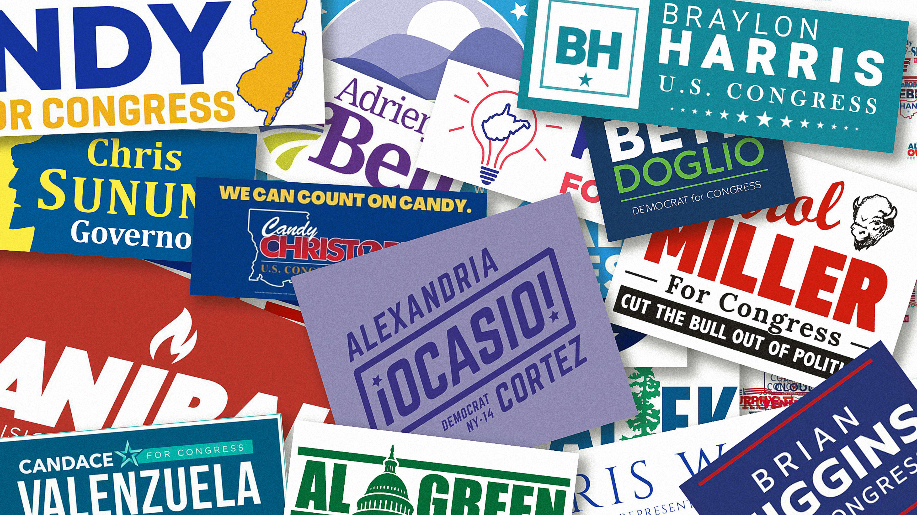 What these logos reveal about the chaos of American politics in 2020
