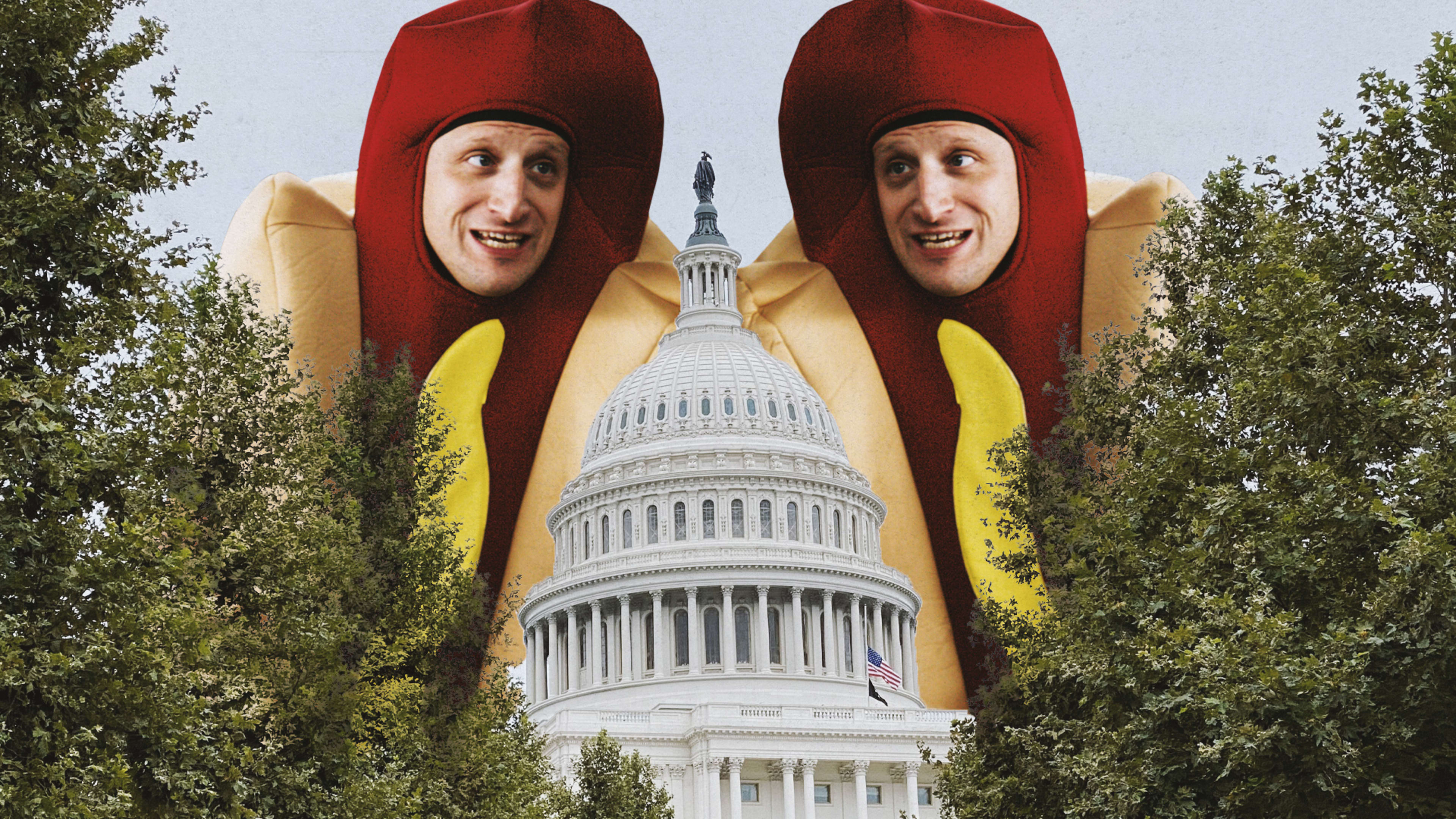 Why the Hot Dog Costume Guy meme perfectly captures the downfall of Trump