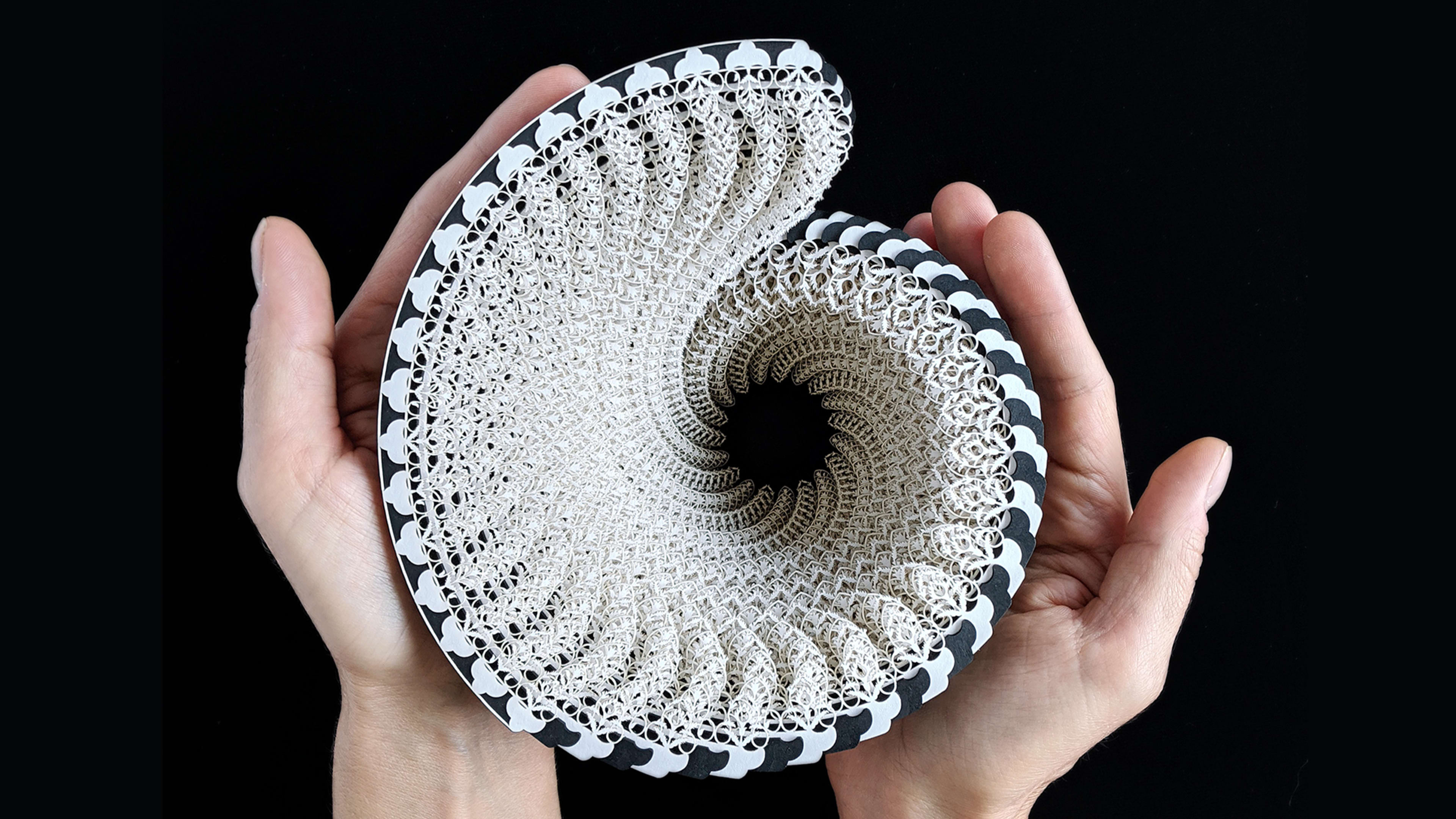 These gorgeous paper vases are inspired by ancient Islamic architecture