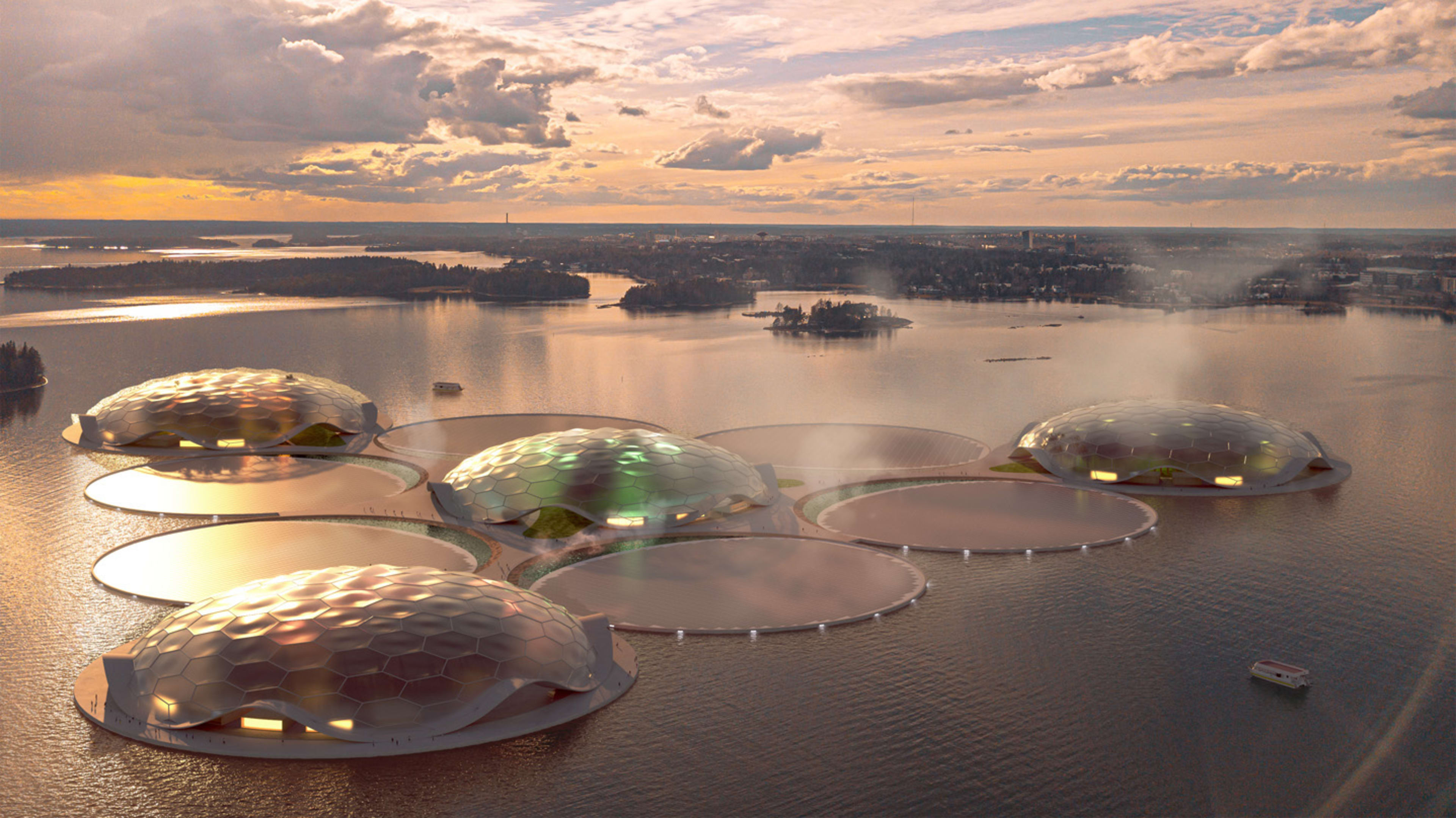 These floating islands could help decarbonize Helsinki