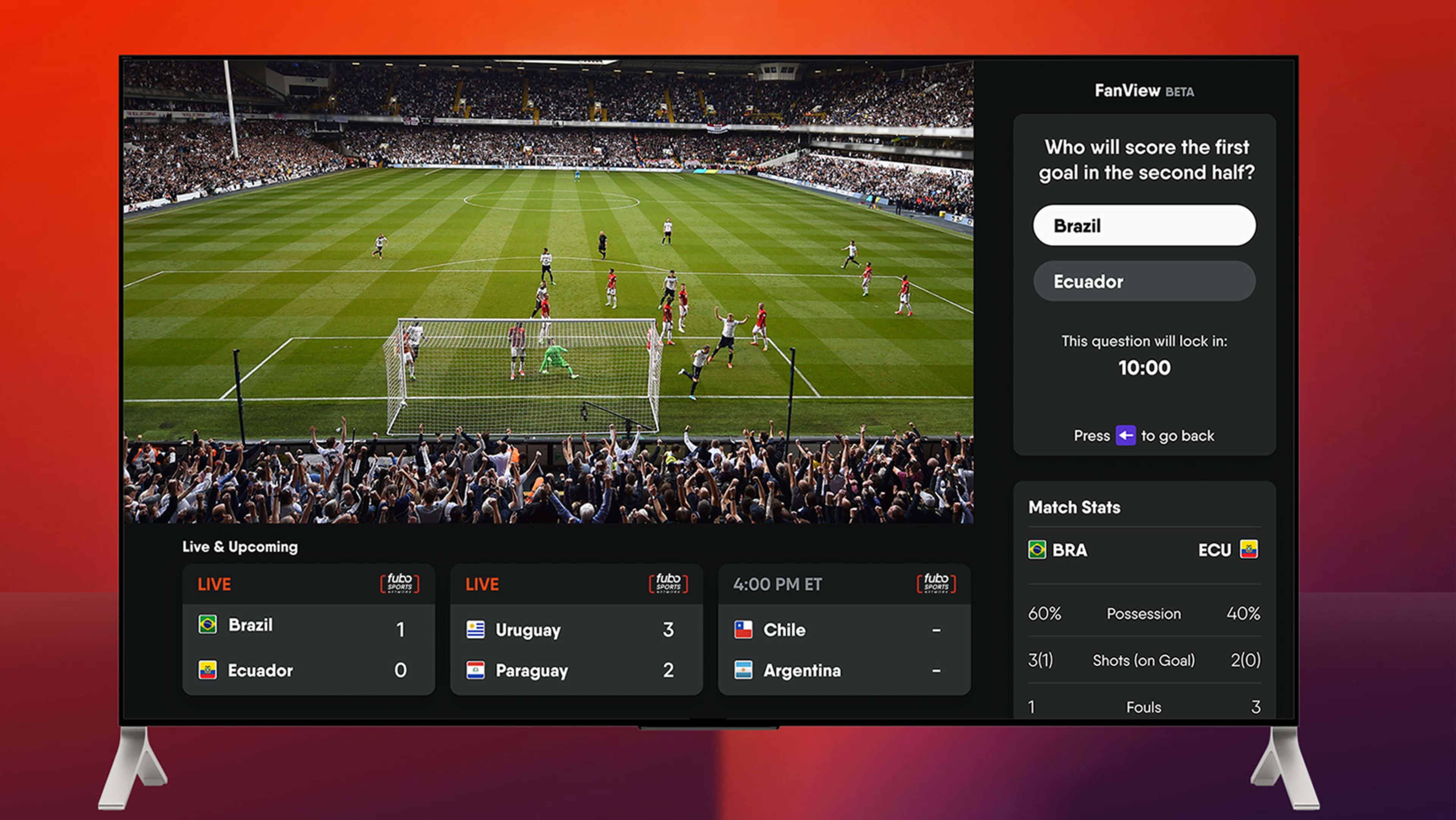 Would you bet on sports through your TV? FuboTV is trying to find out