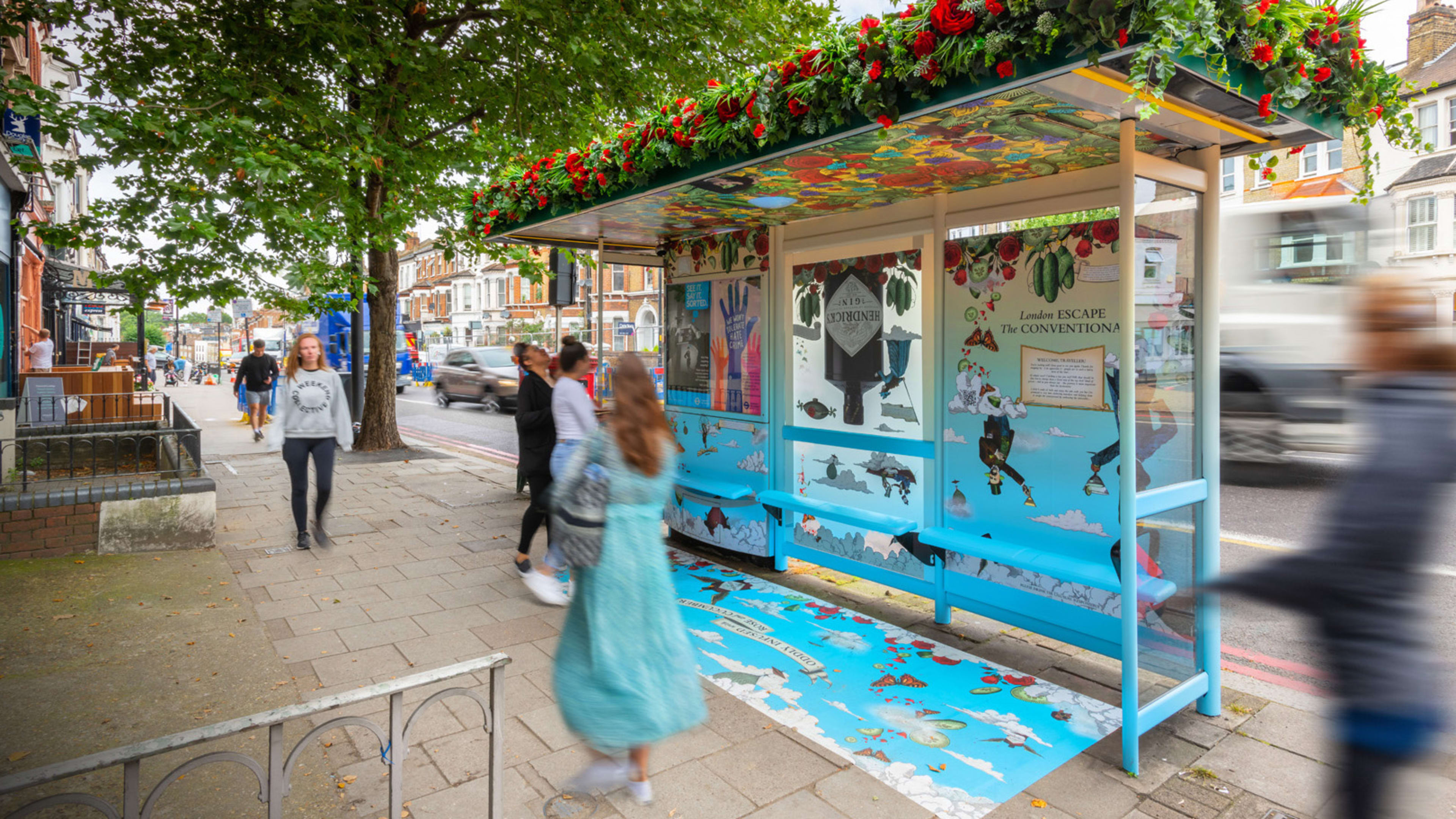 Why U.K. bus stops suddenly smell like roses and cucumber