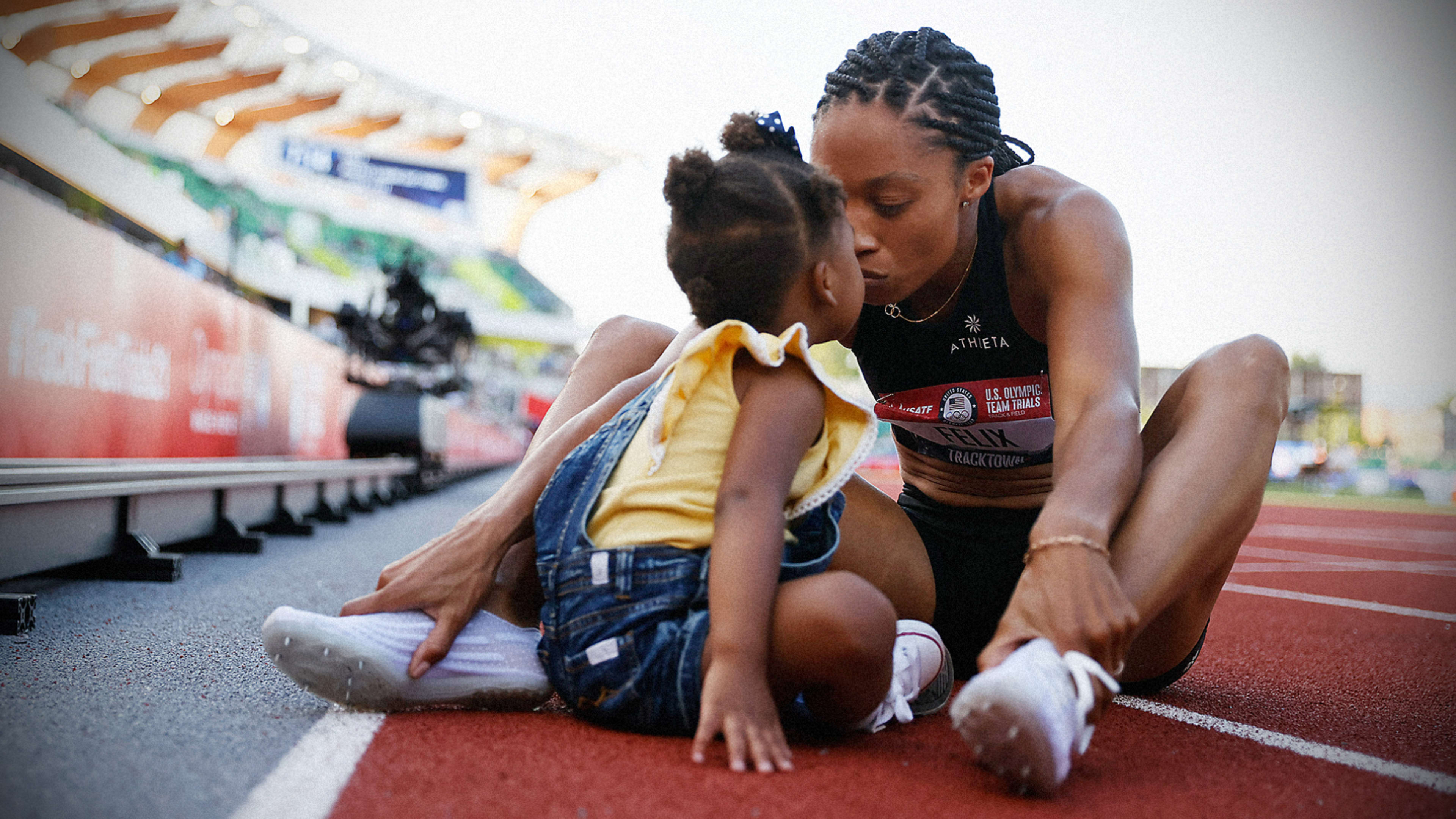 The most decorated Olympian in track and field history is giving fellow athletes $10K each for childcare