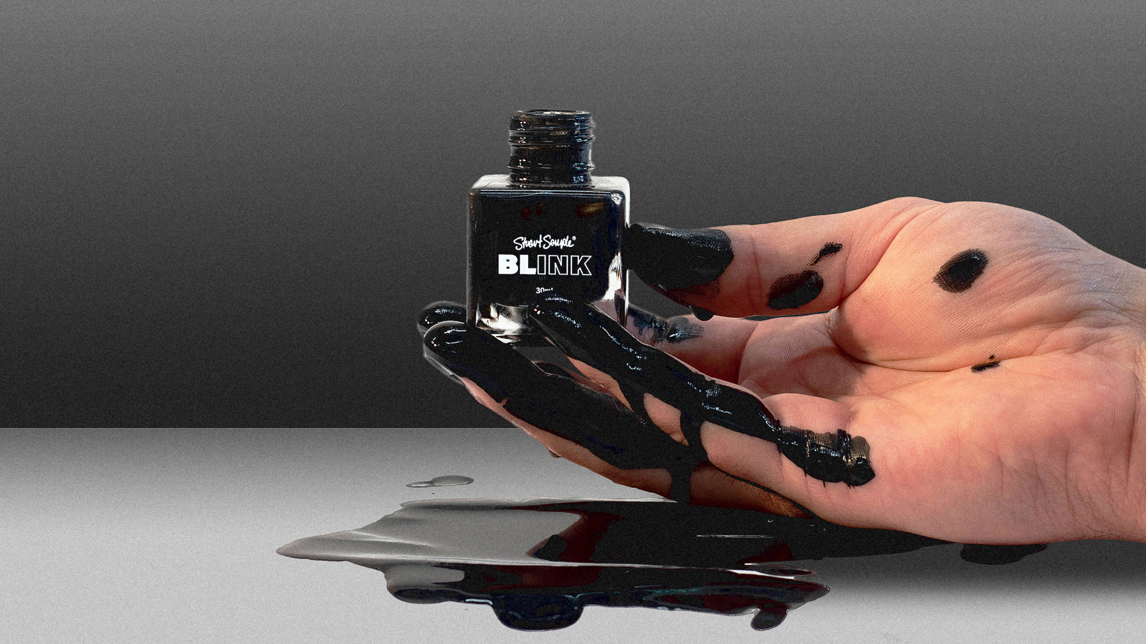 This is the world’s blackest black ink. It’s like staring into infinity