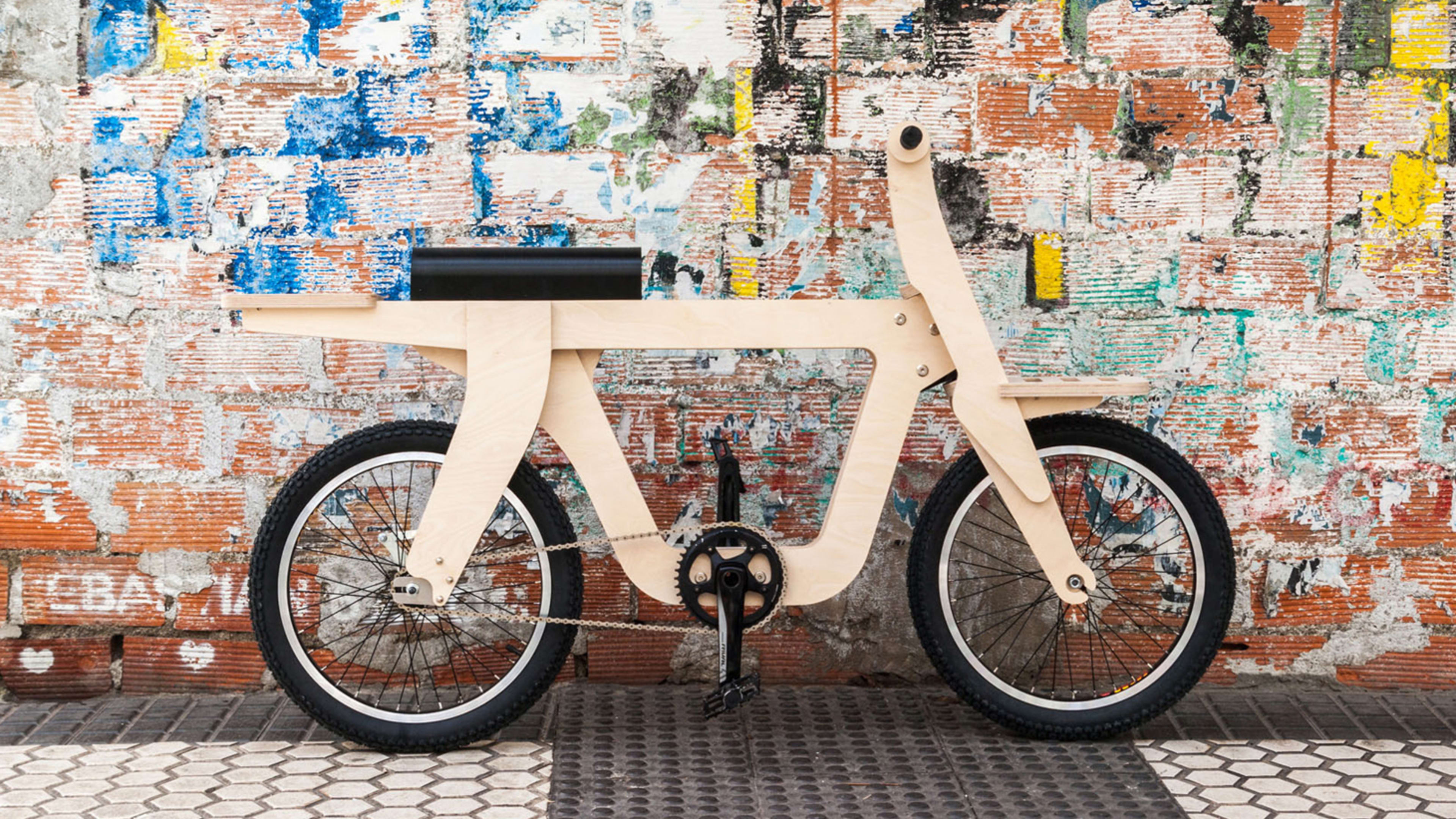 You can download, print, and ride away on this sleek wooden bike