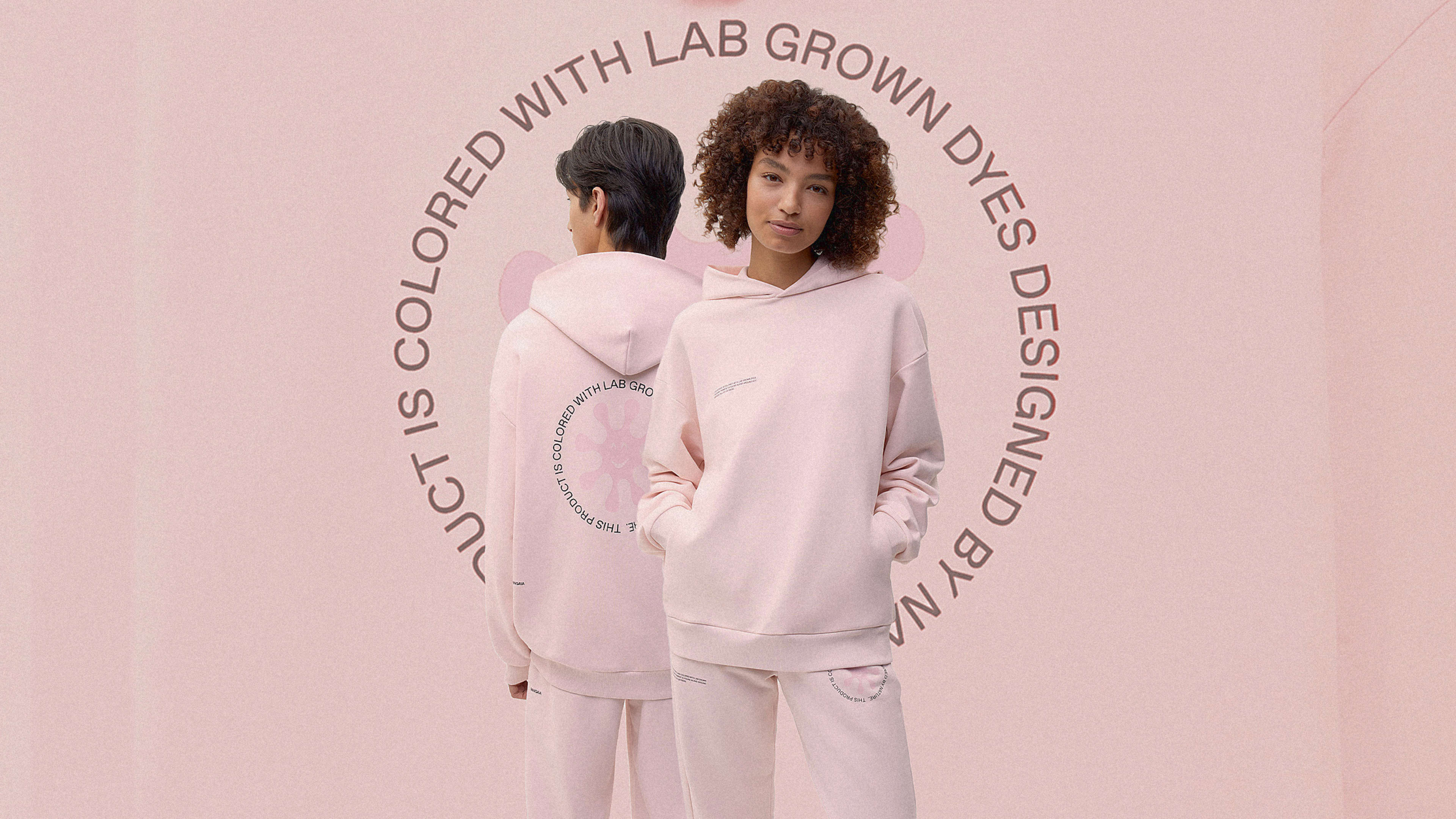 The dye that makes this tracksuit pink was grown in a lab