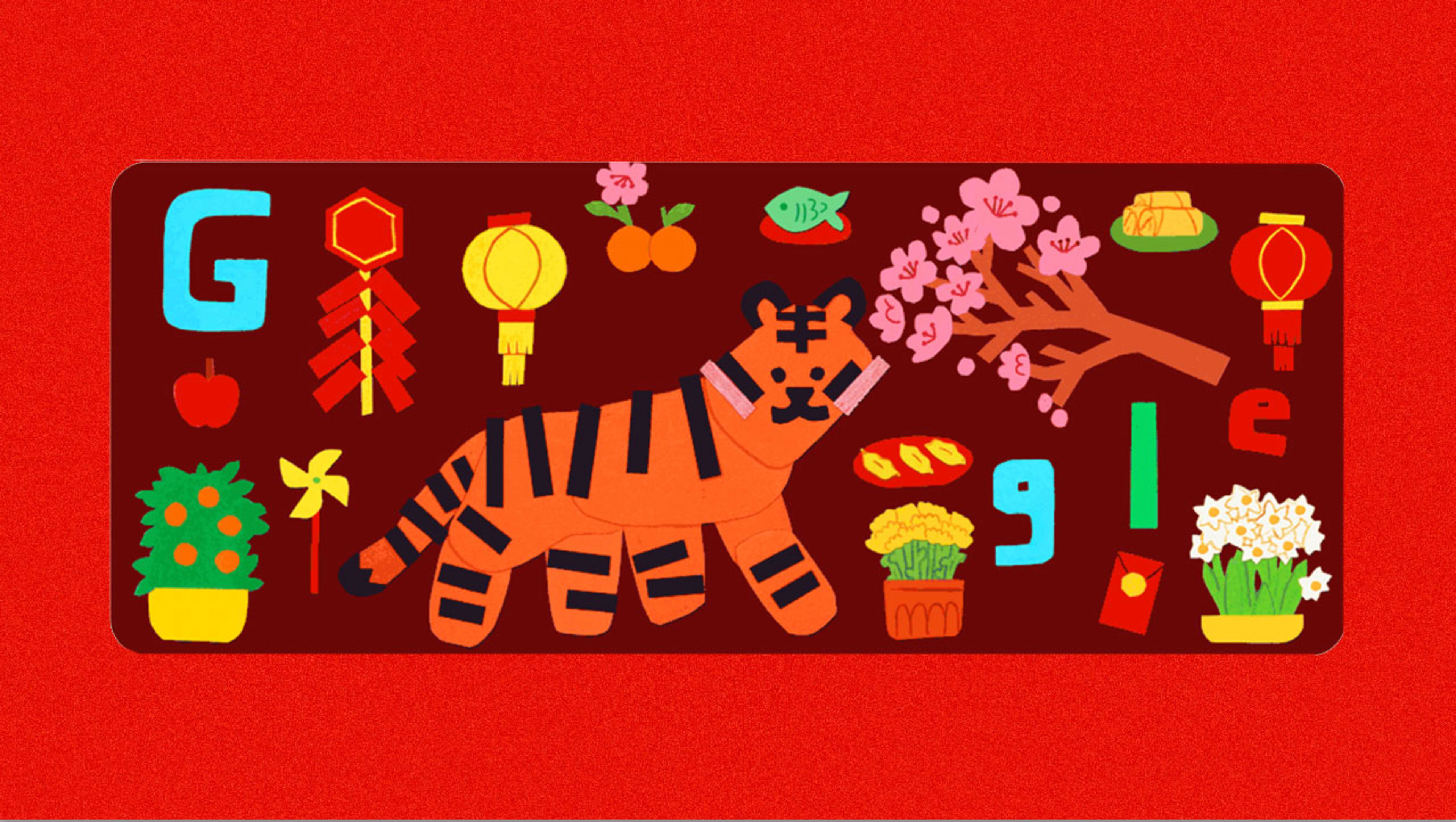 Happy Lunar New Year: Here’s the cultural meaning behind Google’s Year of the Tiger doodle