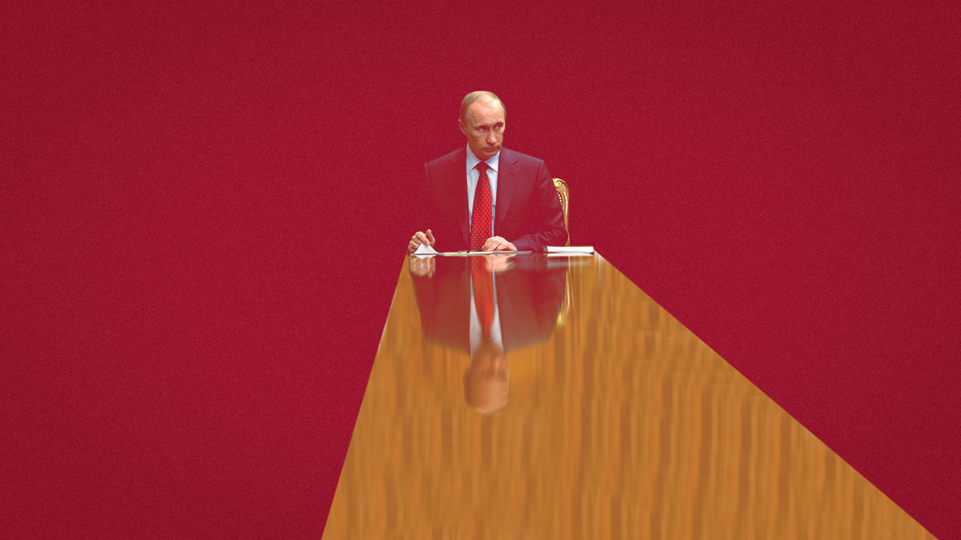 The internet is waging a meme war on Putin and his ginormous table