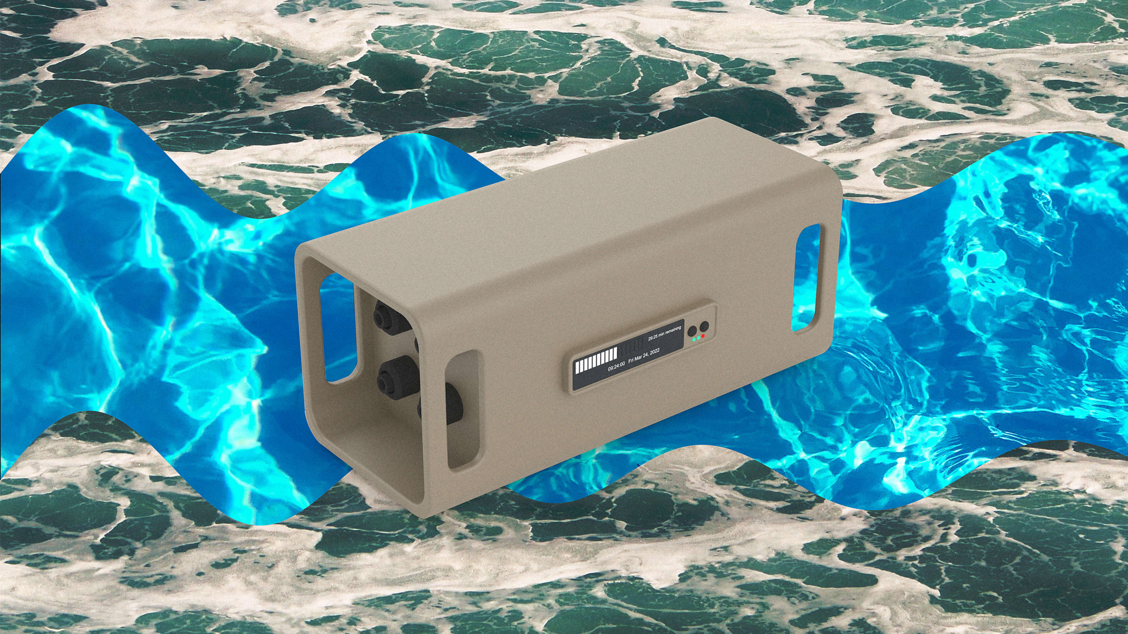 This portable device can turn saltwater into drinking water at the touch of a button