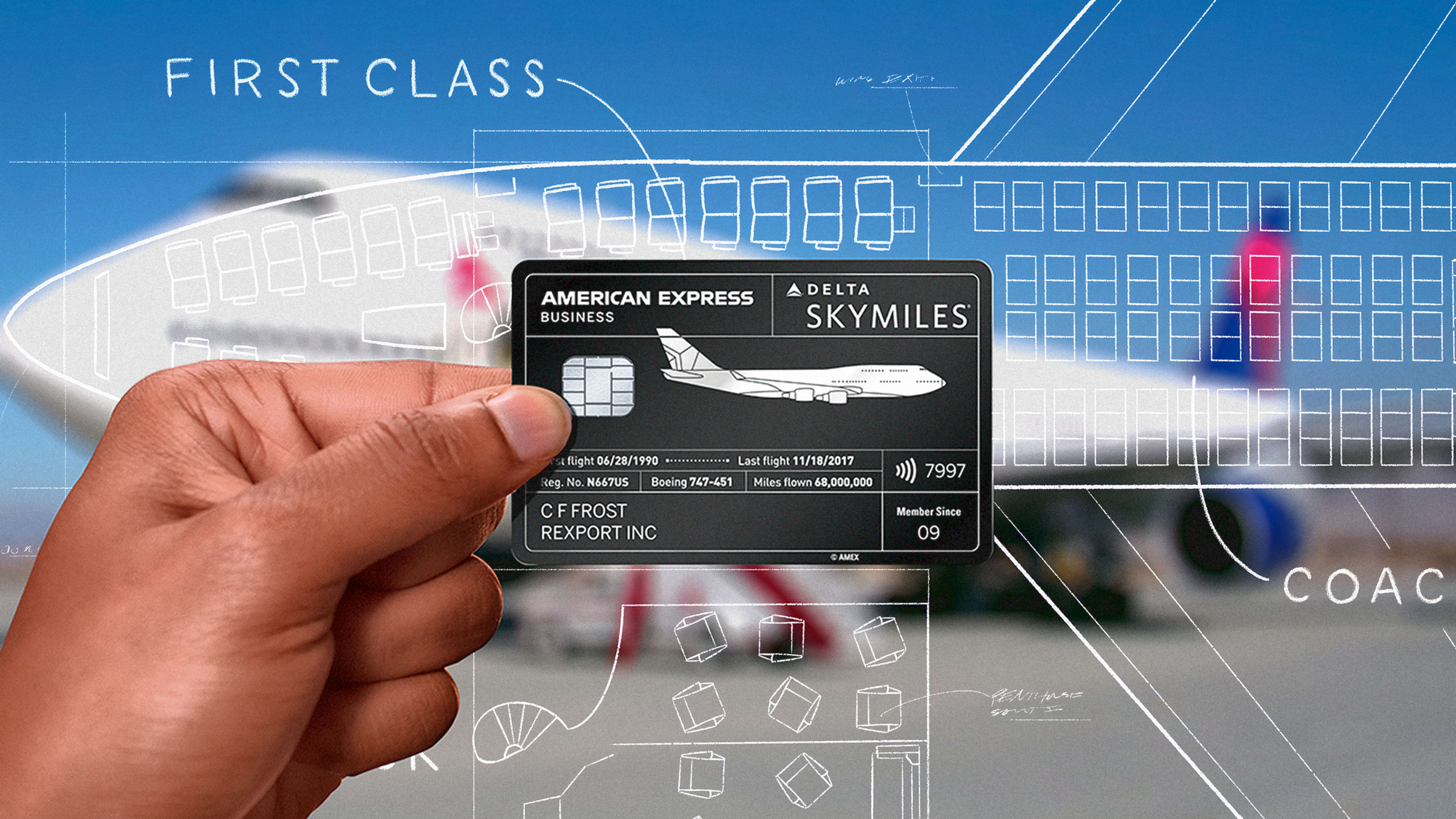 These Amex credit cards were made from a retired Boeing 747