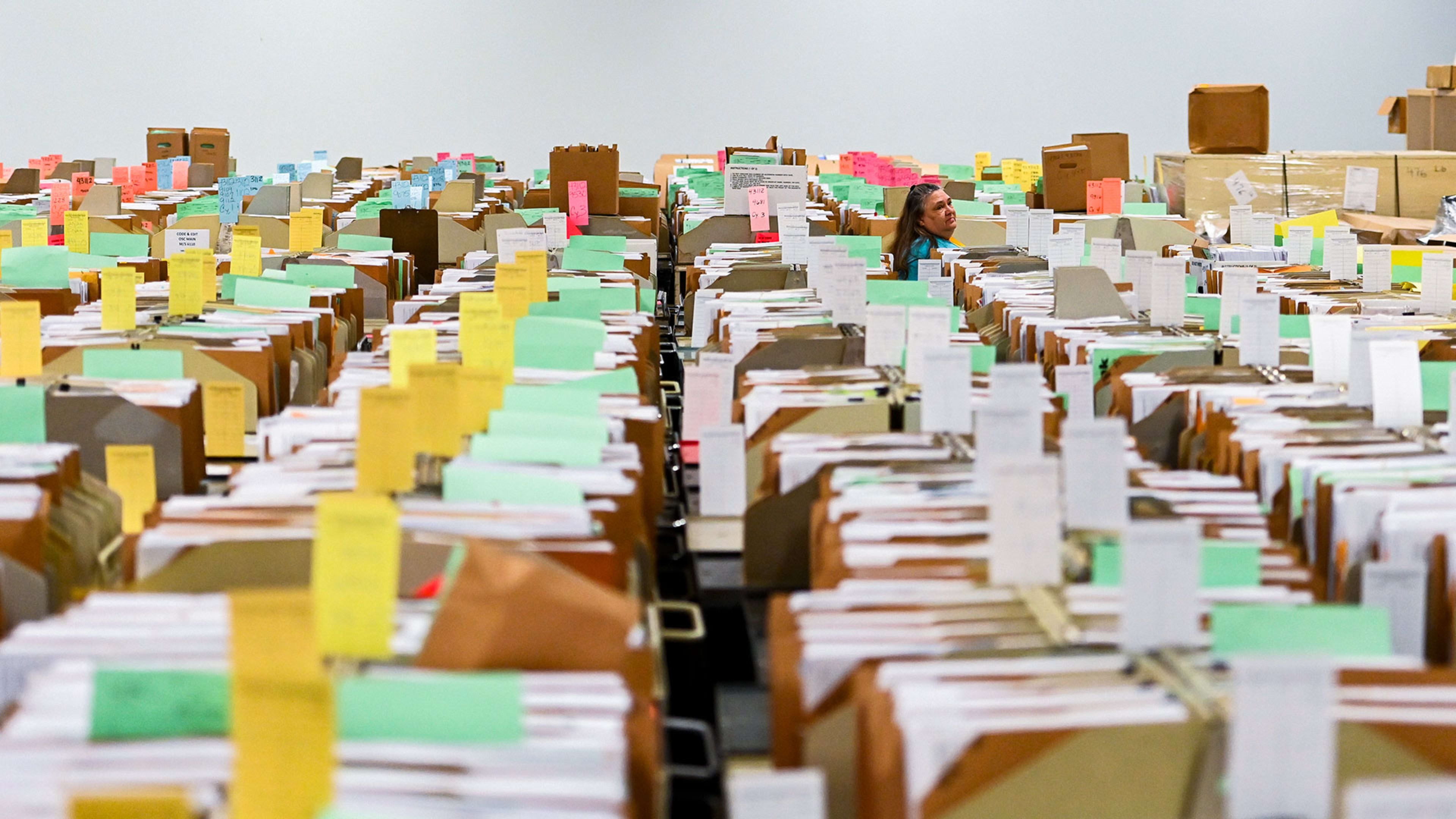 The IRS backlog of paper tax returns is even more horrifying when you see it in pictures