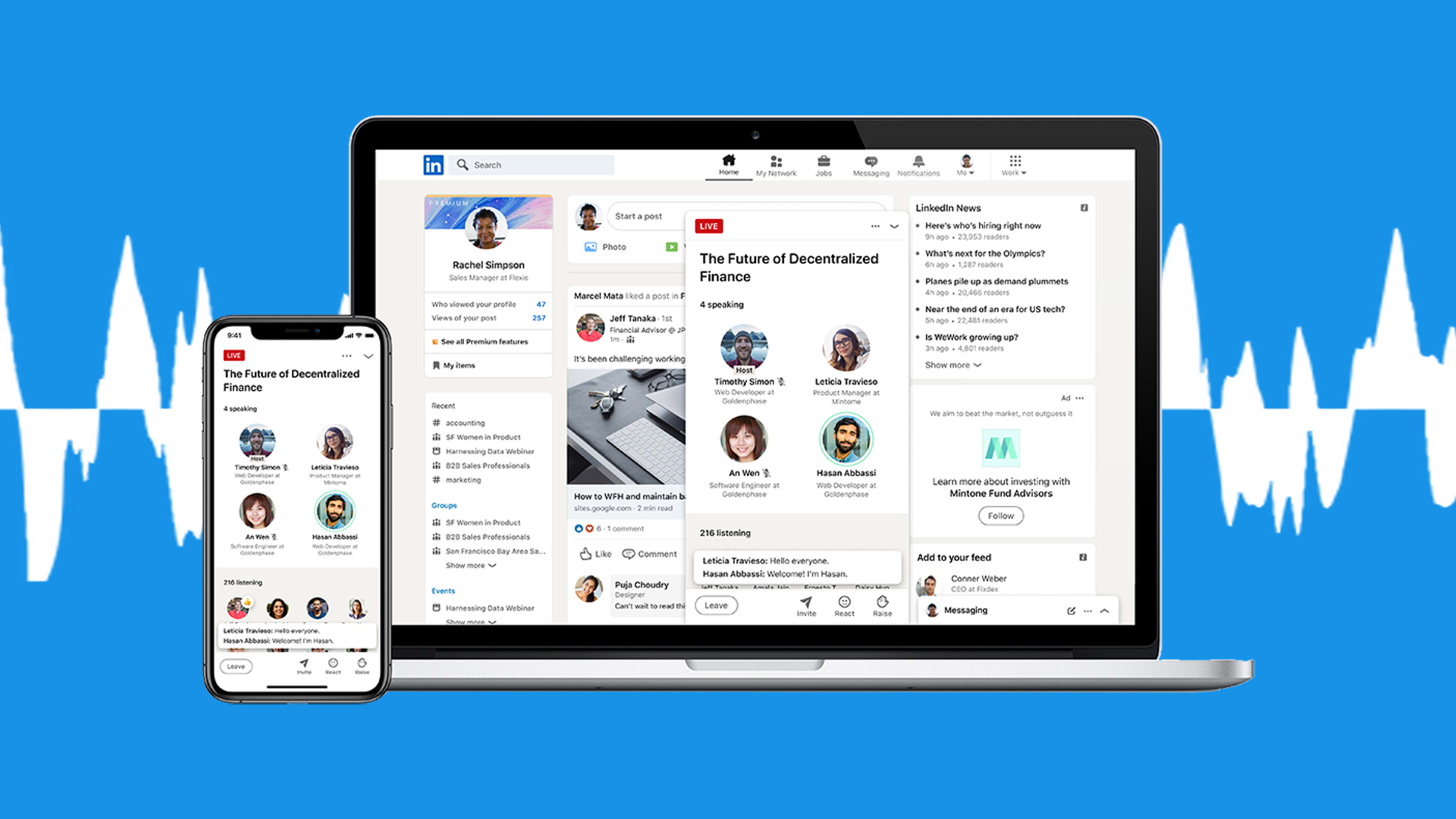 LinkedIn launches audio events and new creator tools