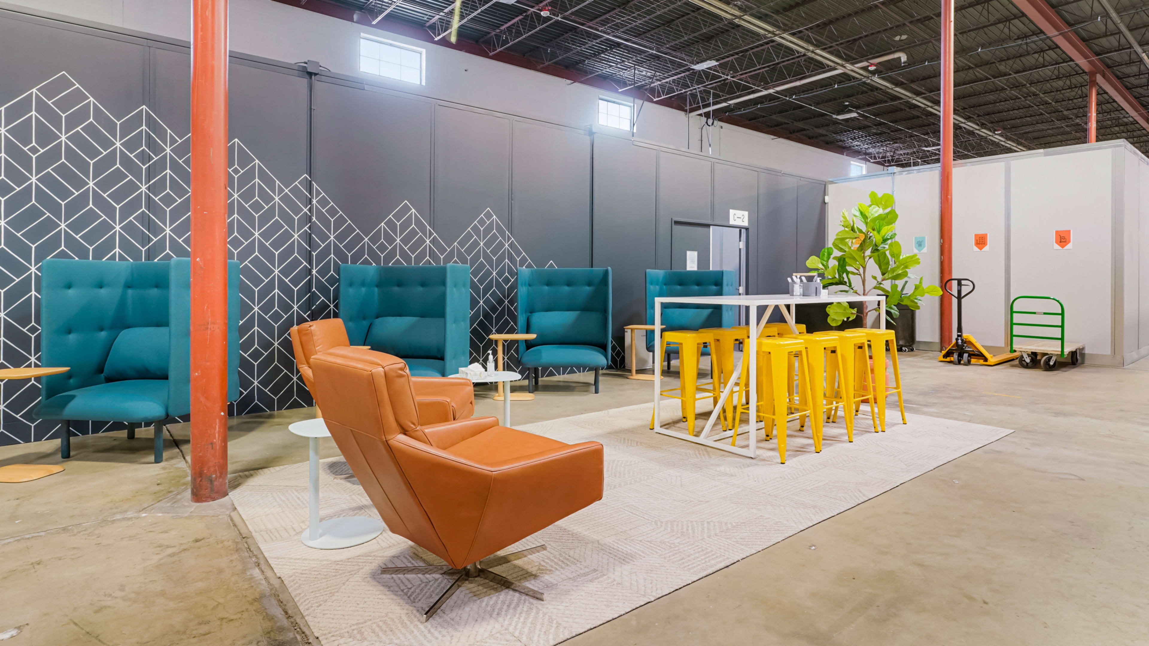 Why these 100,000-square-foot warehouses are designed like hip coworking spaces