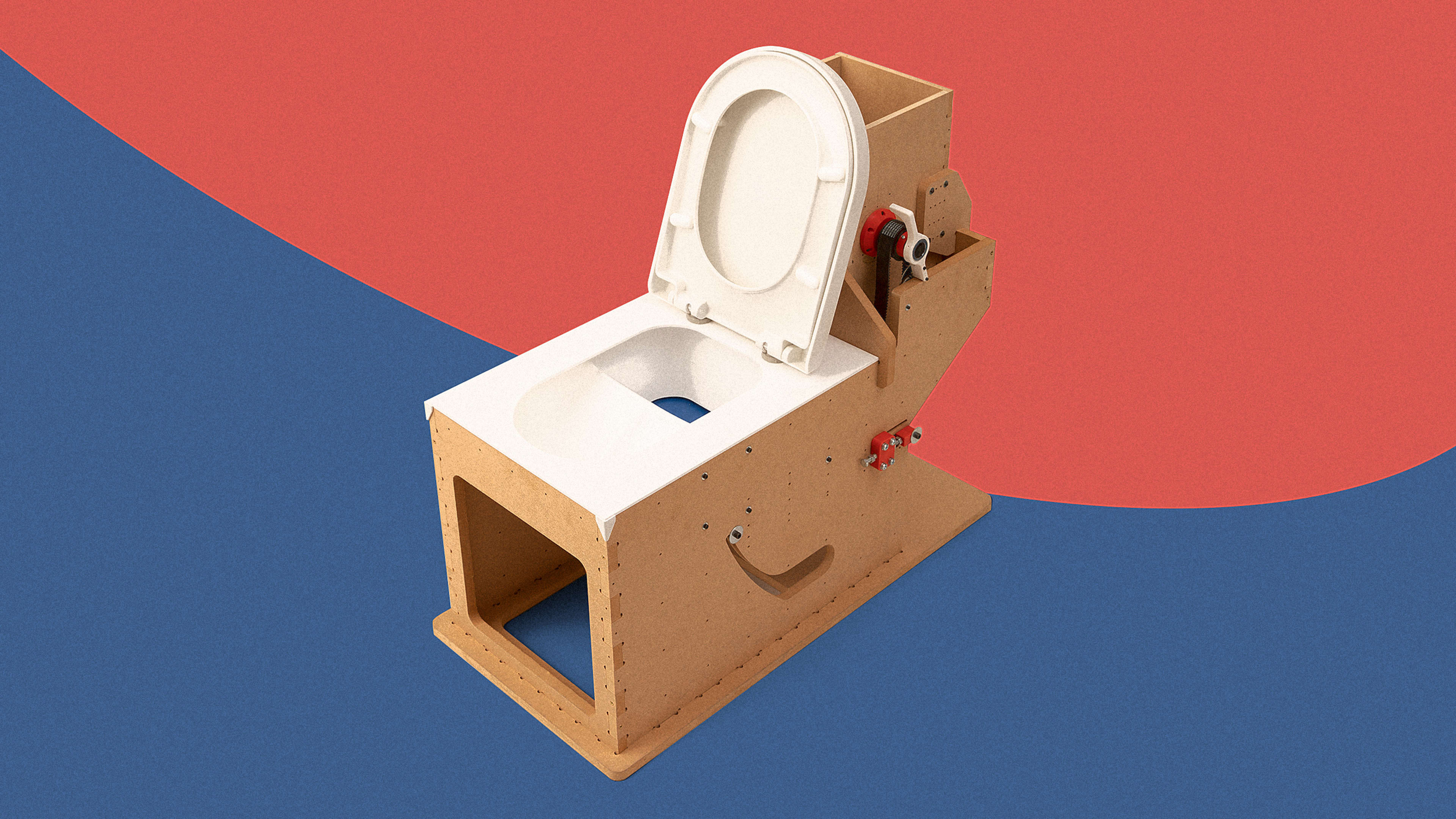 This off-grid toilet uses sand and a conveyor belt to ‘flush’ your business