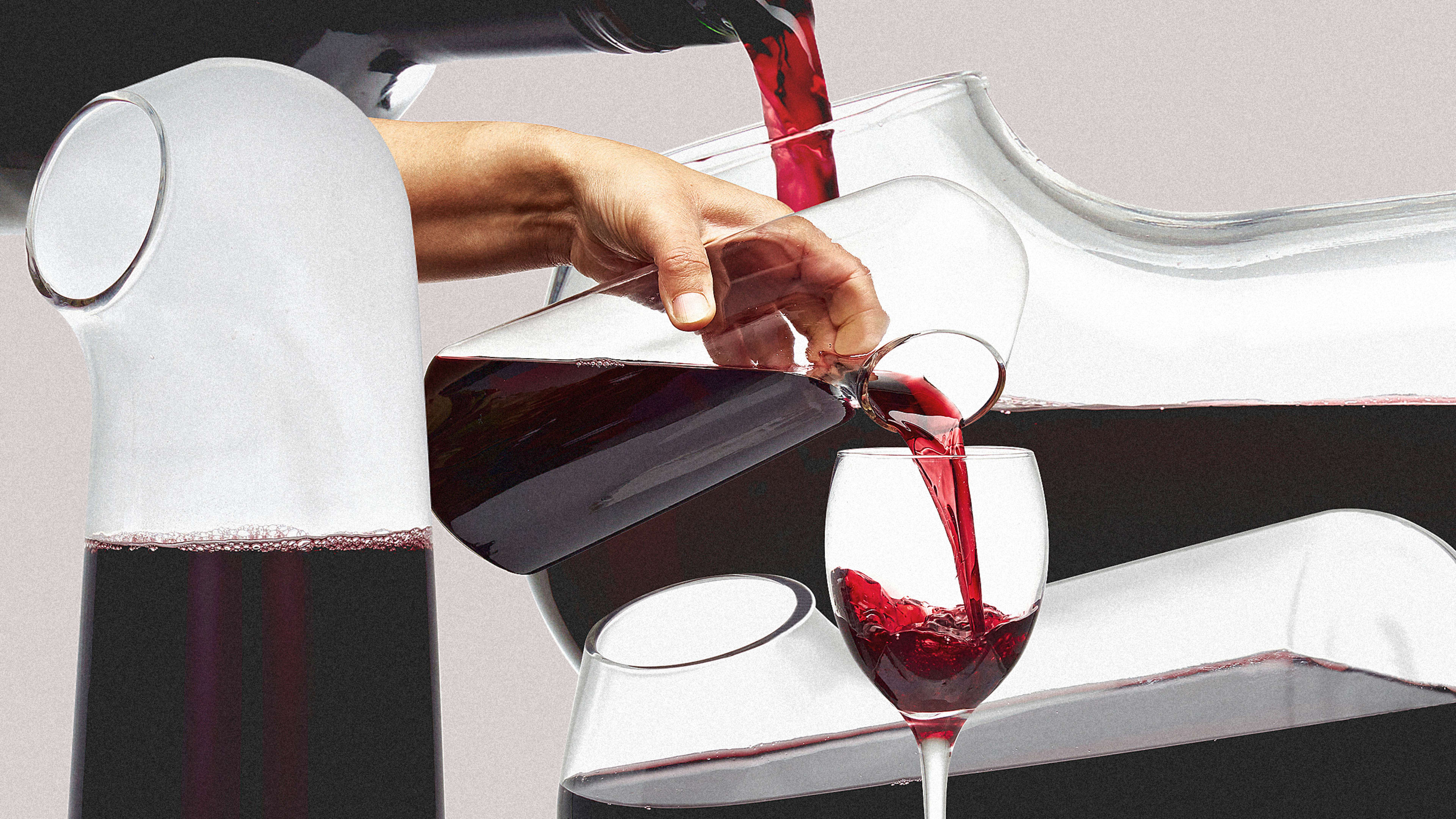 A designer reinvents the humble wine decanter by flipping it 180 degrees