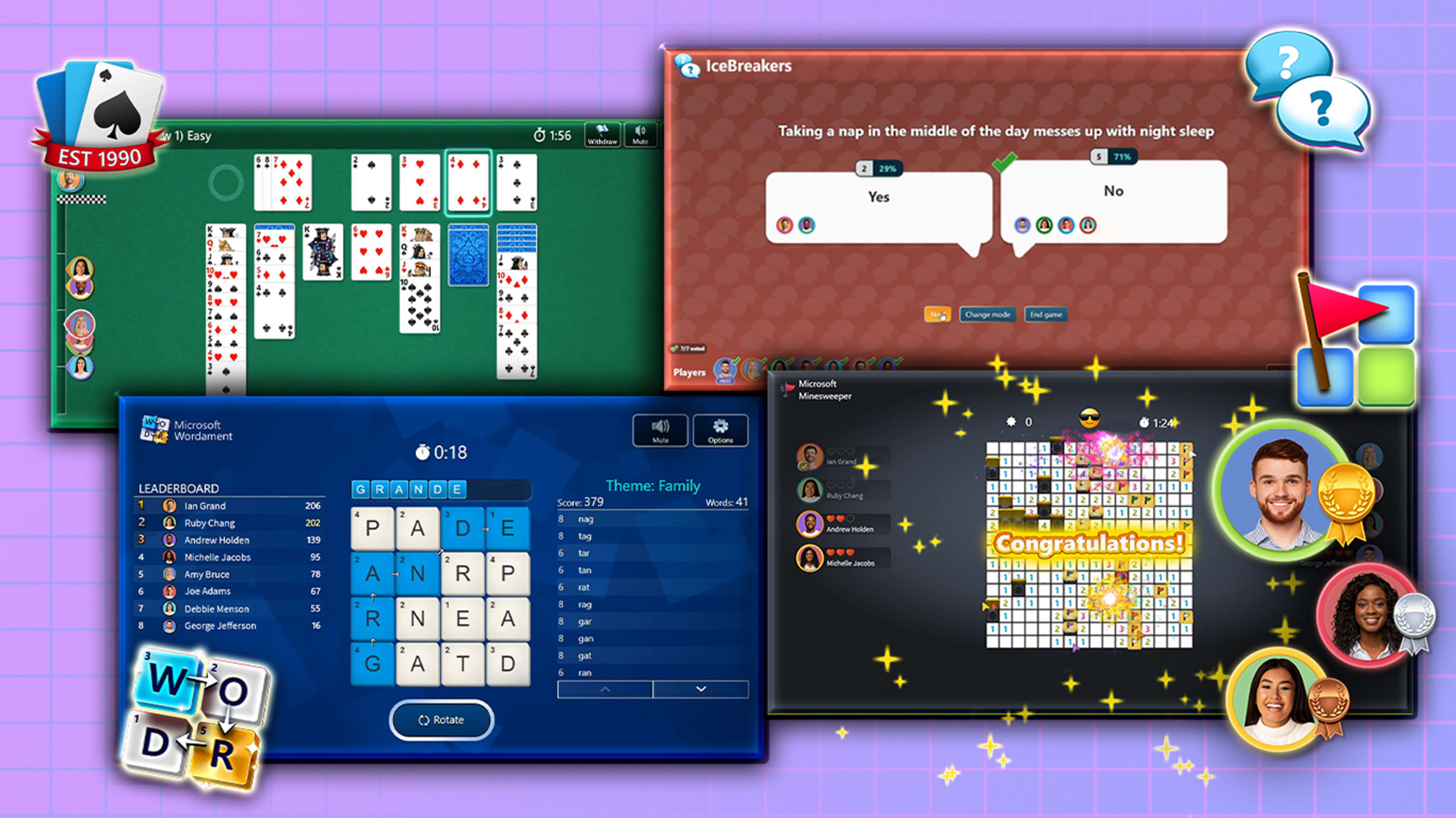 Microsoft is rolling out multiplayer Solitaire and Minesweeper for its Teams platform