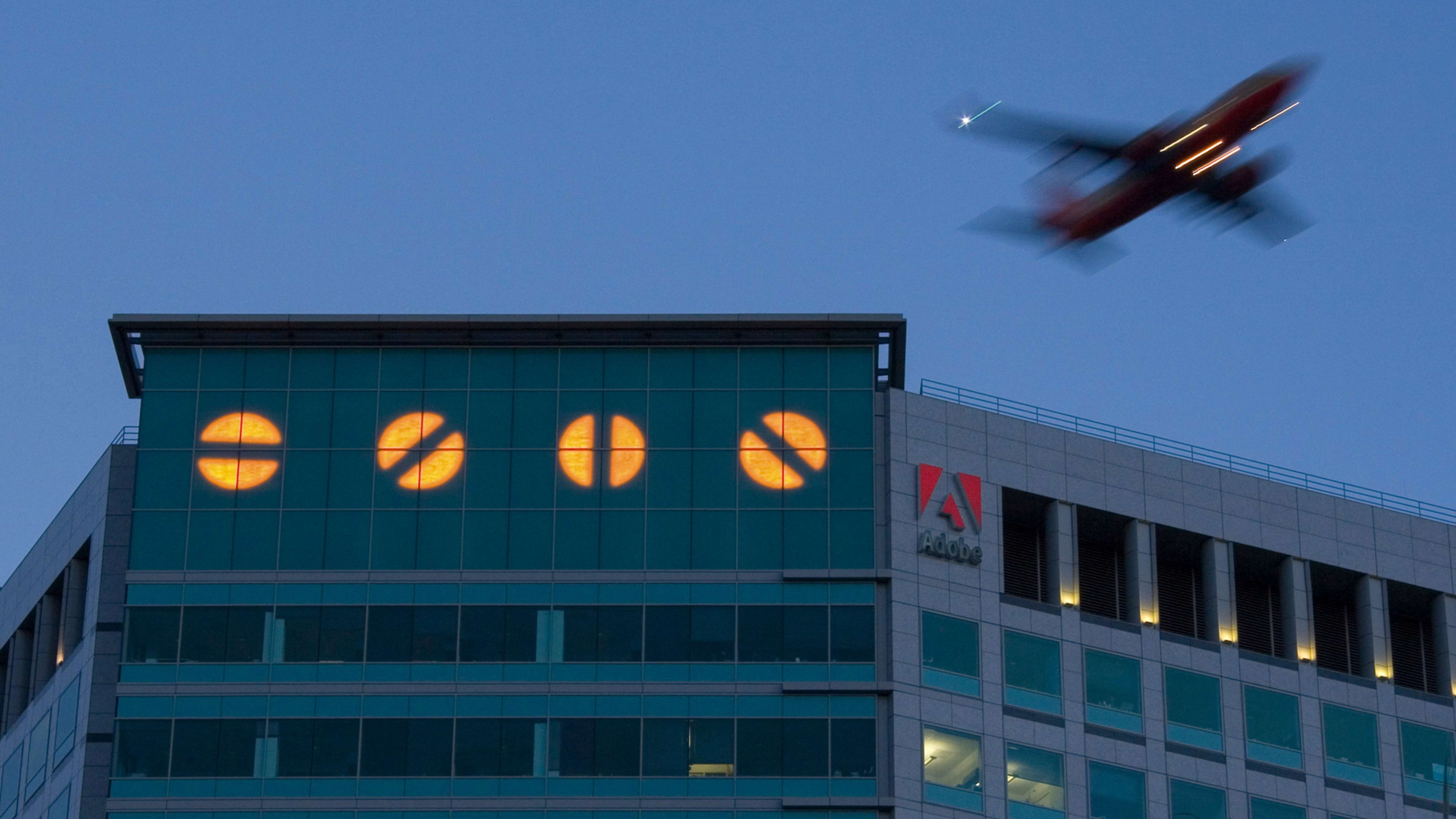 There’s a giant riddle on Adobe’s office tower, and people are racing to solve it