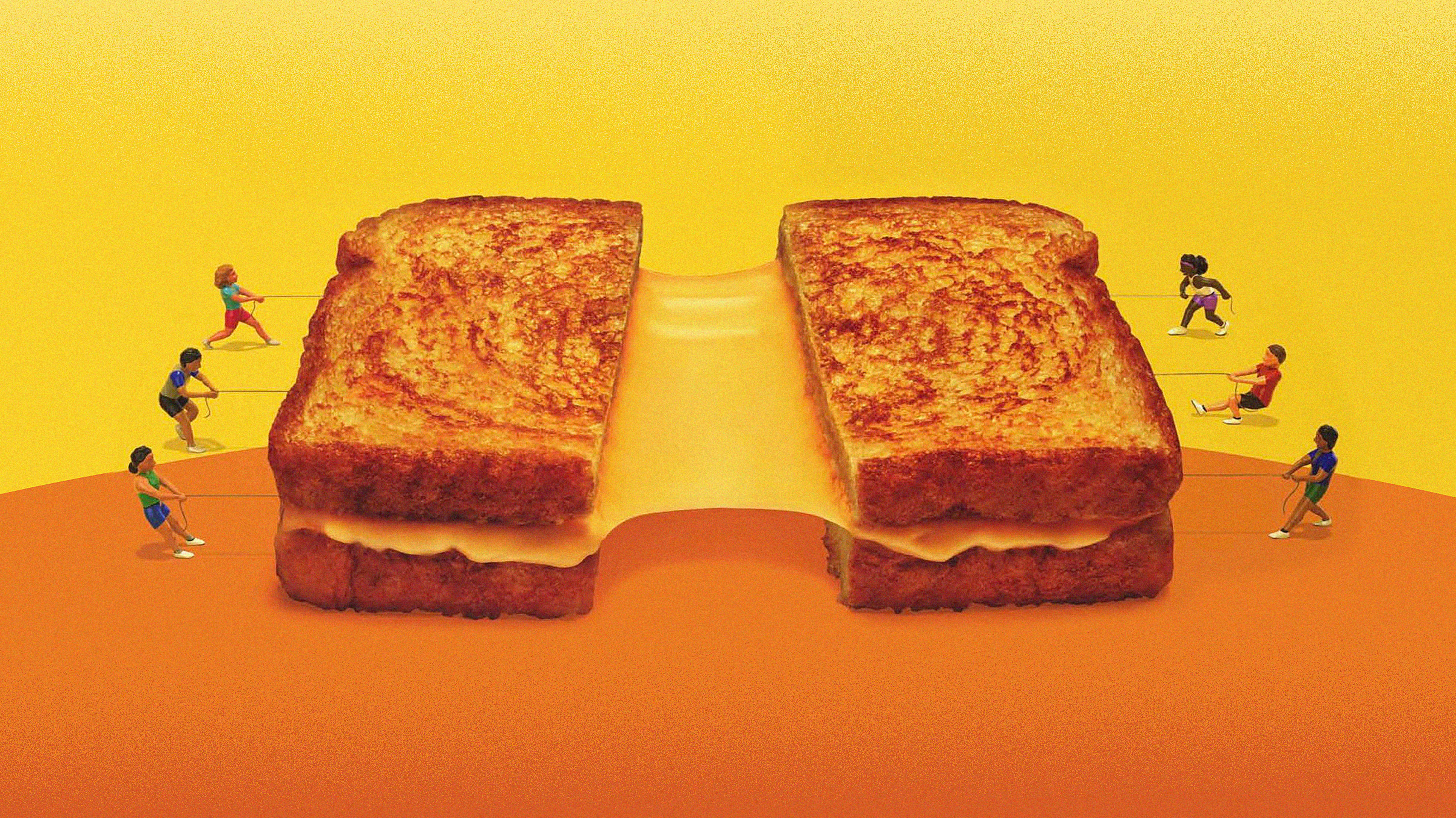 Inside Kraft Heinz’s epic cheese pull to create a 60-second, microwaveable grilled sandwich