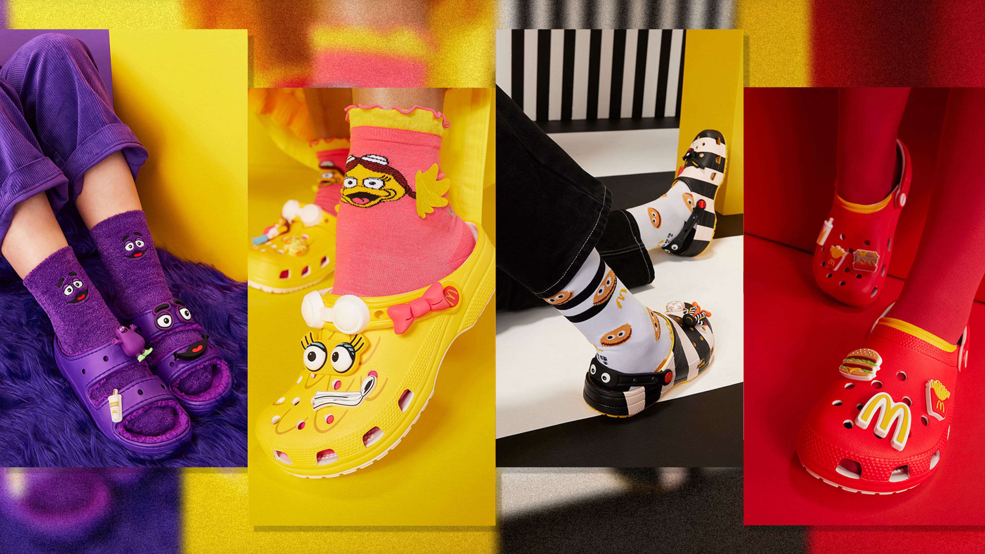 McDonald’s and Crocs will now sell you a $75 pair of Grimace or Birdie clogs