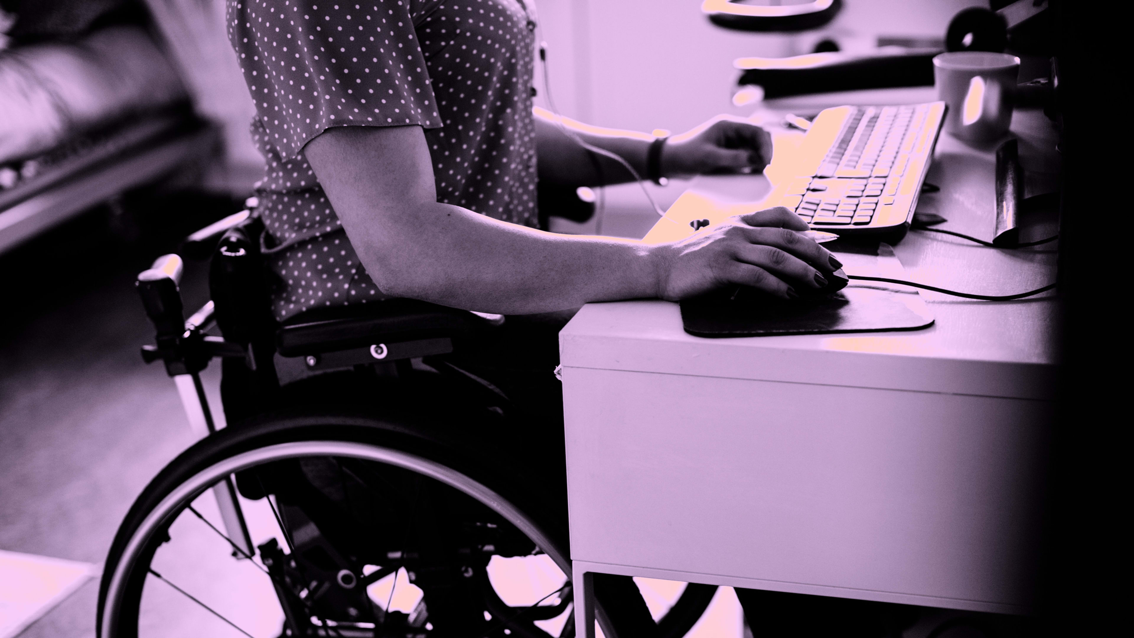 The unemployment rate for disabled workers is increasing