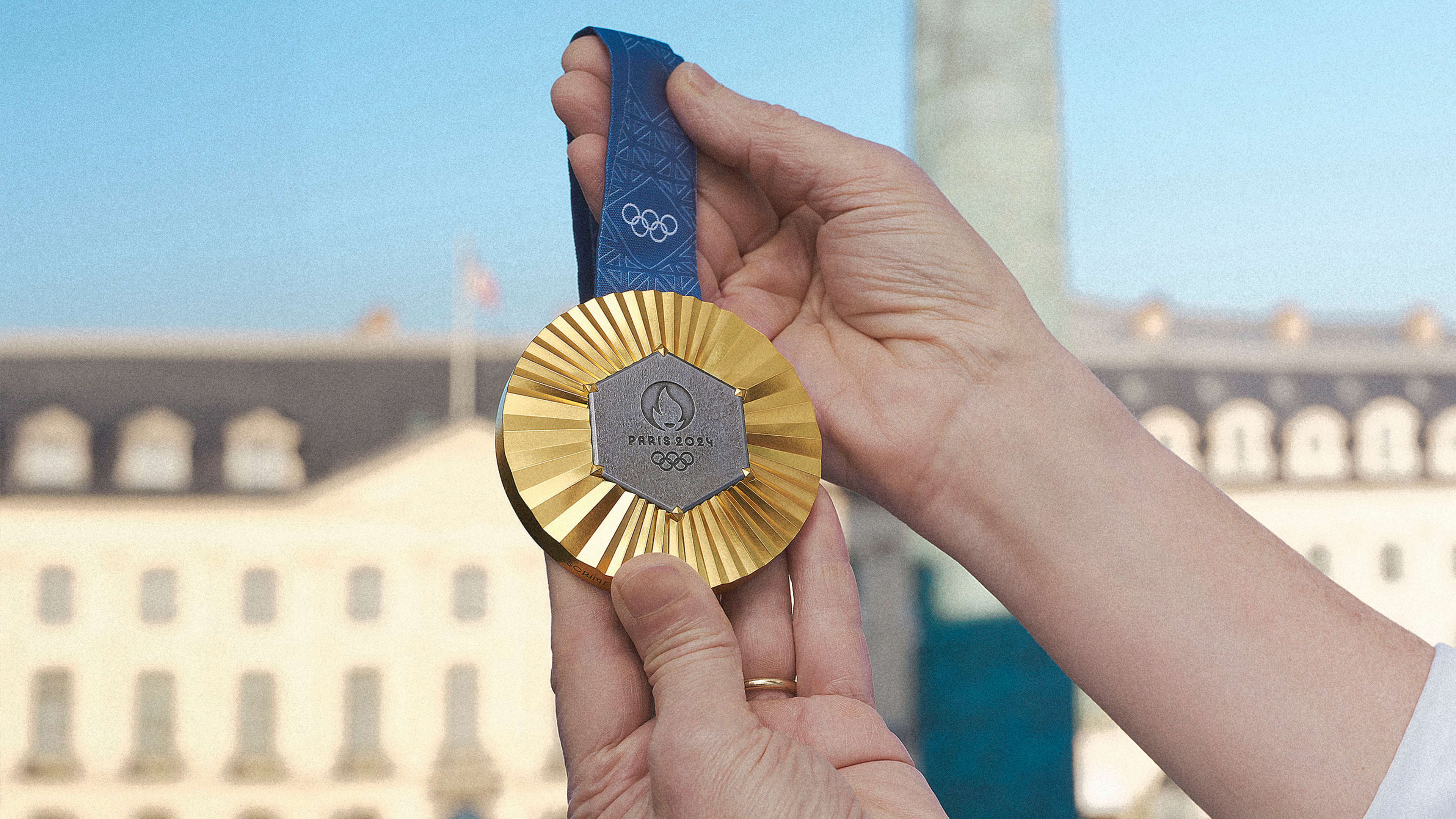 The 2024 Paris Olympic medals have a piece of the Eiffel Tower in them