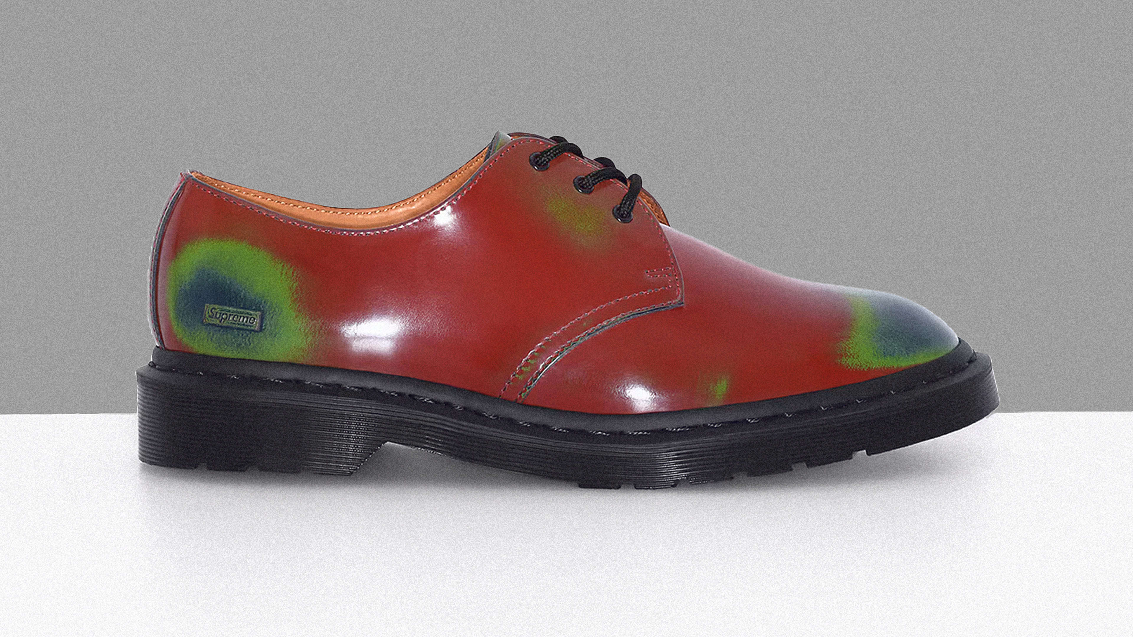 Dr. Martens collaborated with Supreme on a color-changing shoe