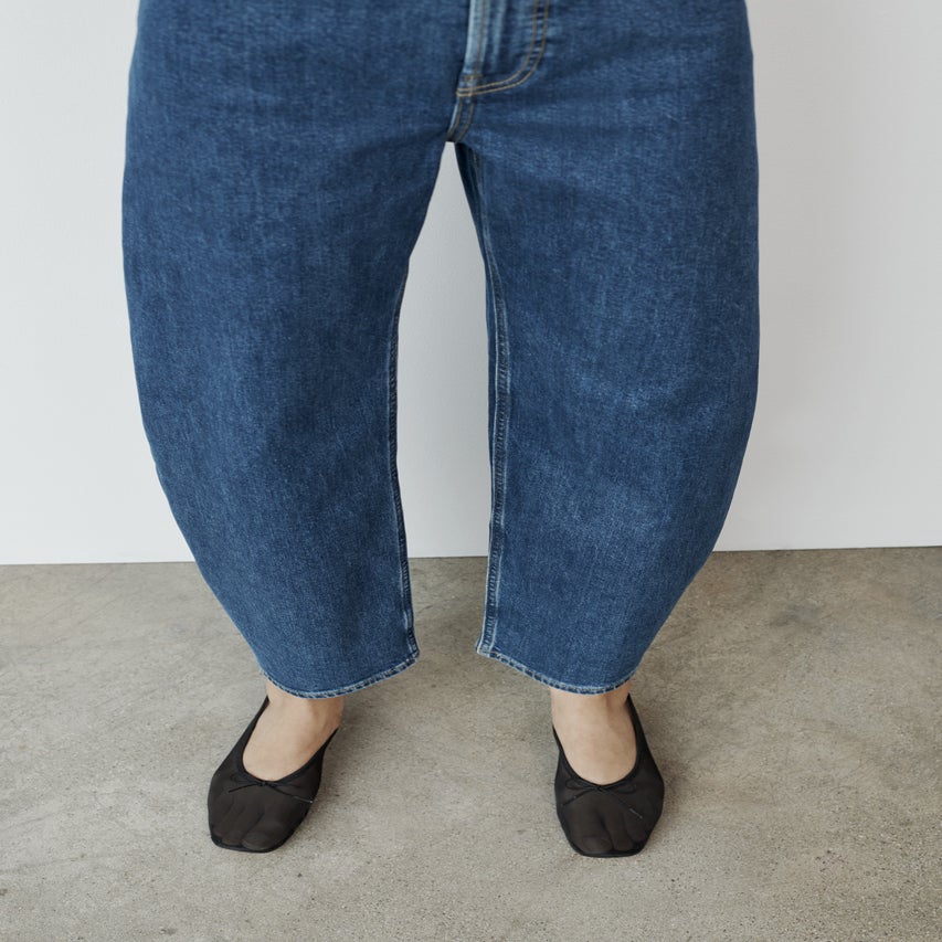 Printed Horseshoe Jeans with Belt Detail main image 1
