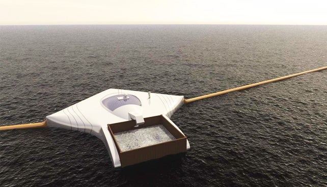 An Enormous Floating Array For Cleaning Up The Ocean, Designed By A ...