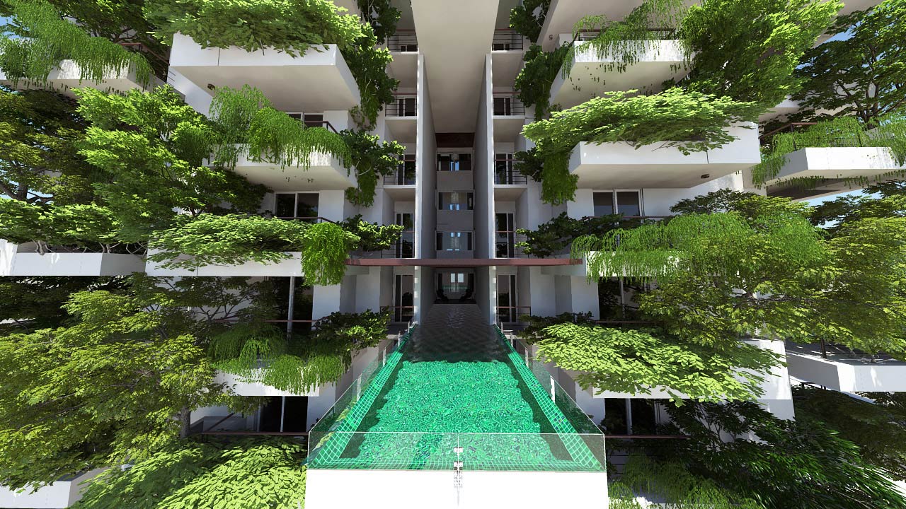 Tree Top Hi Rise This 46-Floor Living High-Rise Is Covered In A Forest - Fast Company