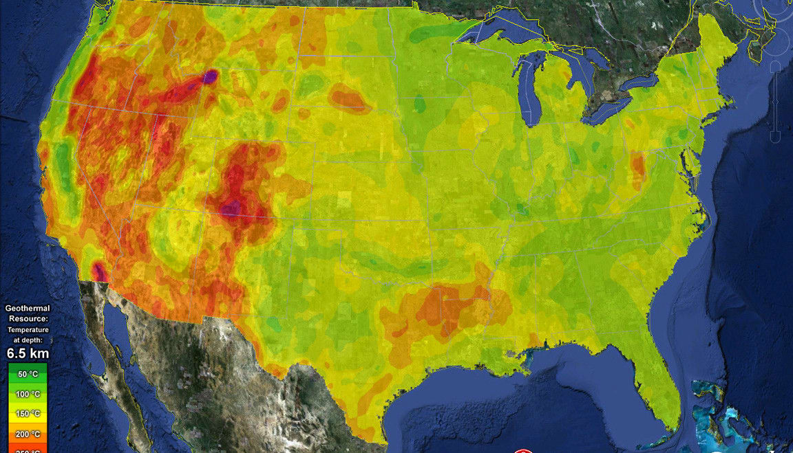 A Map Of The Geothermal Riches In The U.S. - Fast Company