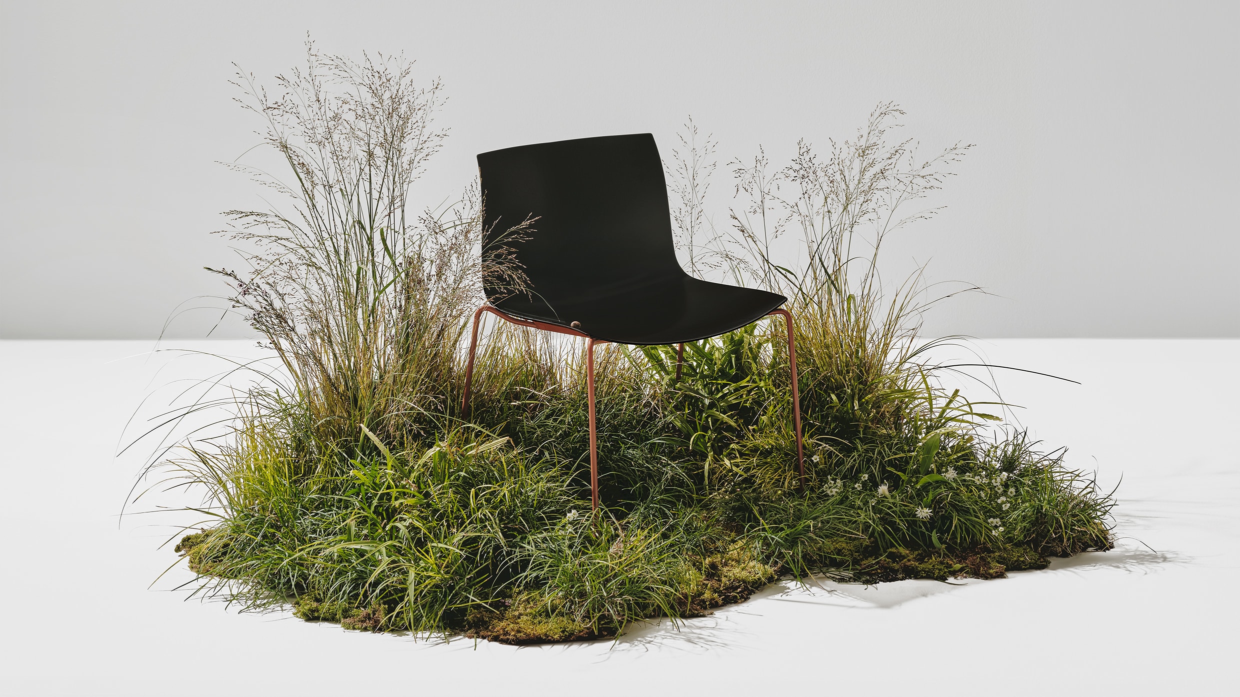 This stylish office chair is made out of paper